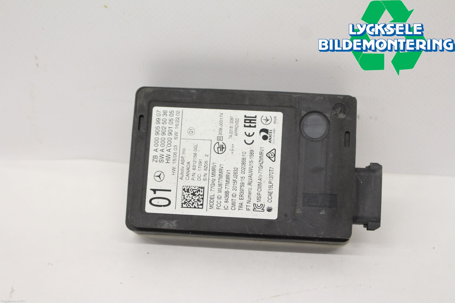 Mercedes-Benz MB E-KLASS (W213) 16-23 Sensor Aktivt Kollisionsskydd