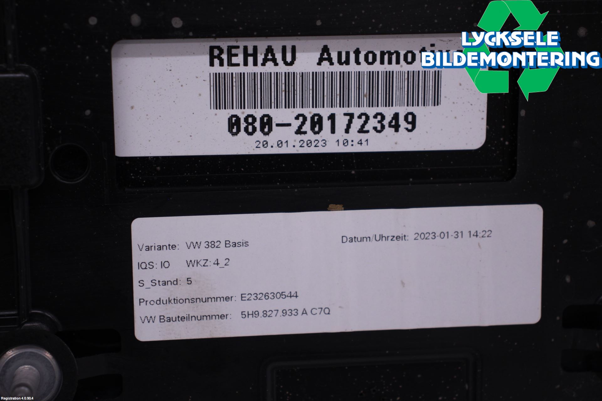 Volkswagen VW GOLF / E-GOLF VIII 20- Spoiler Baklucka