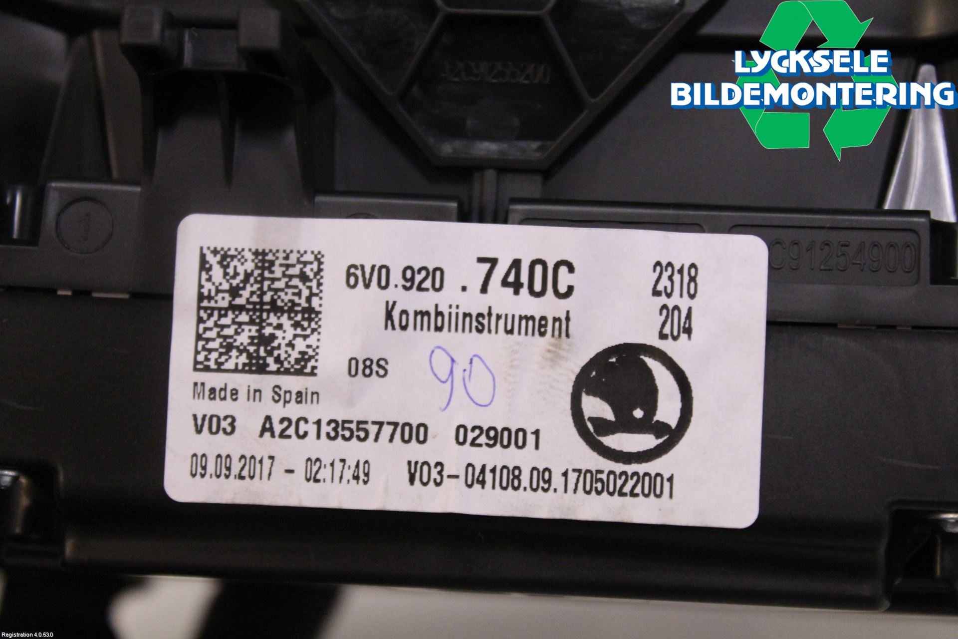 Skoda FABIA 15-21 Instrument Komb