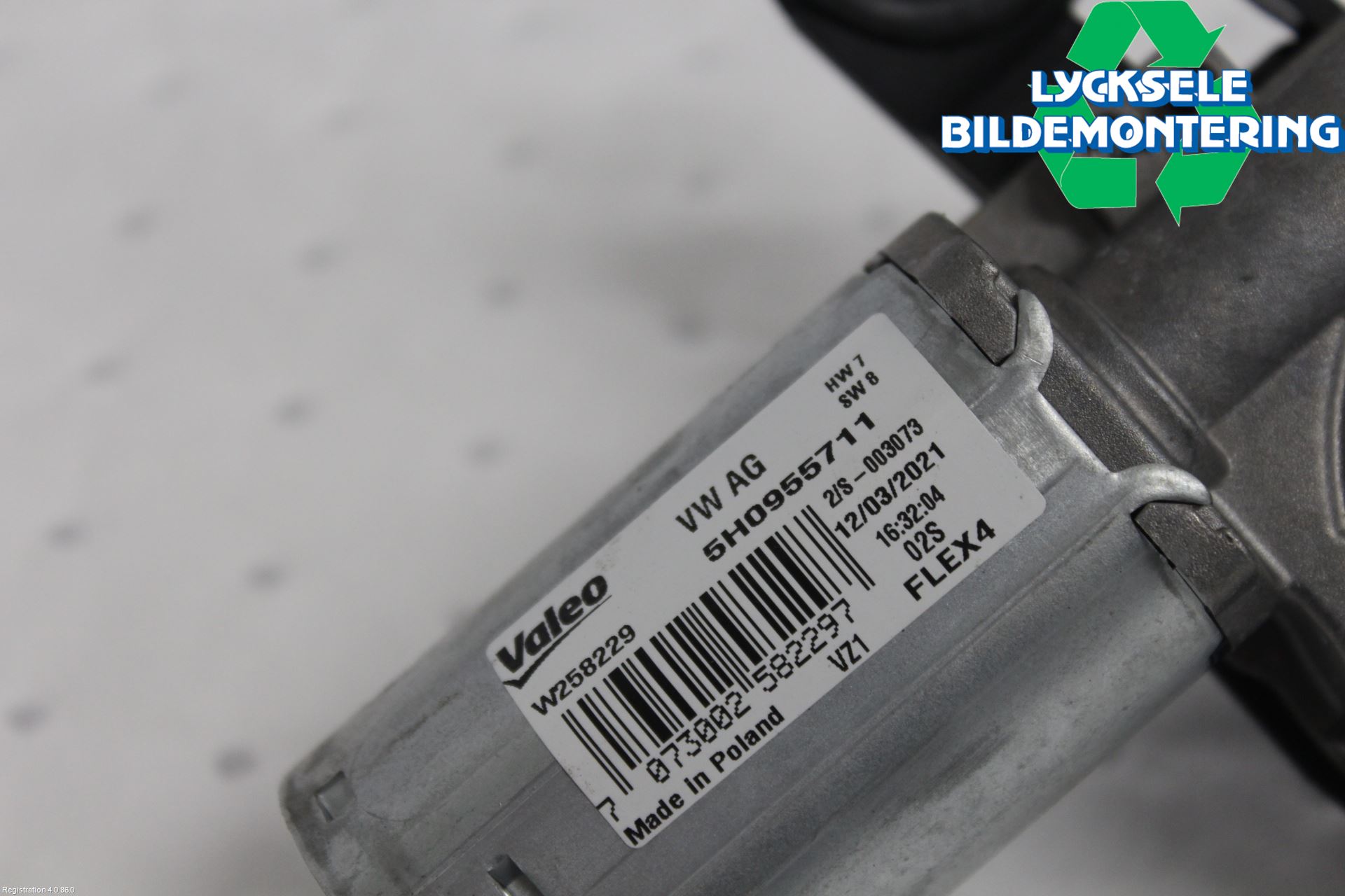 Volkswagen VW ID.3 21- Torkarmotor Baklucka