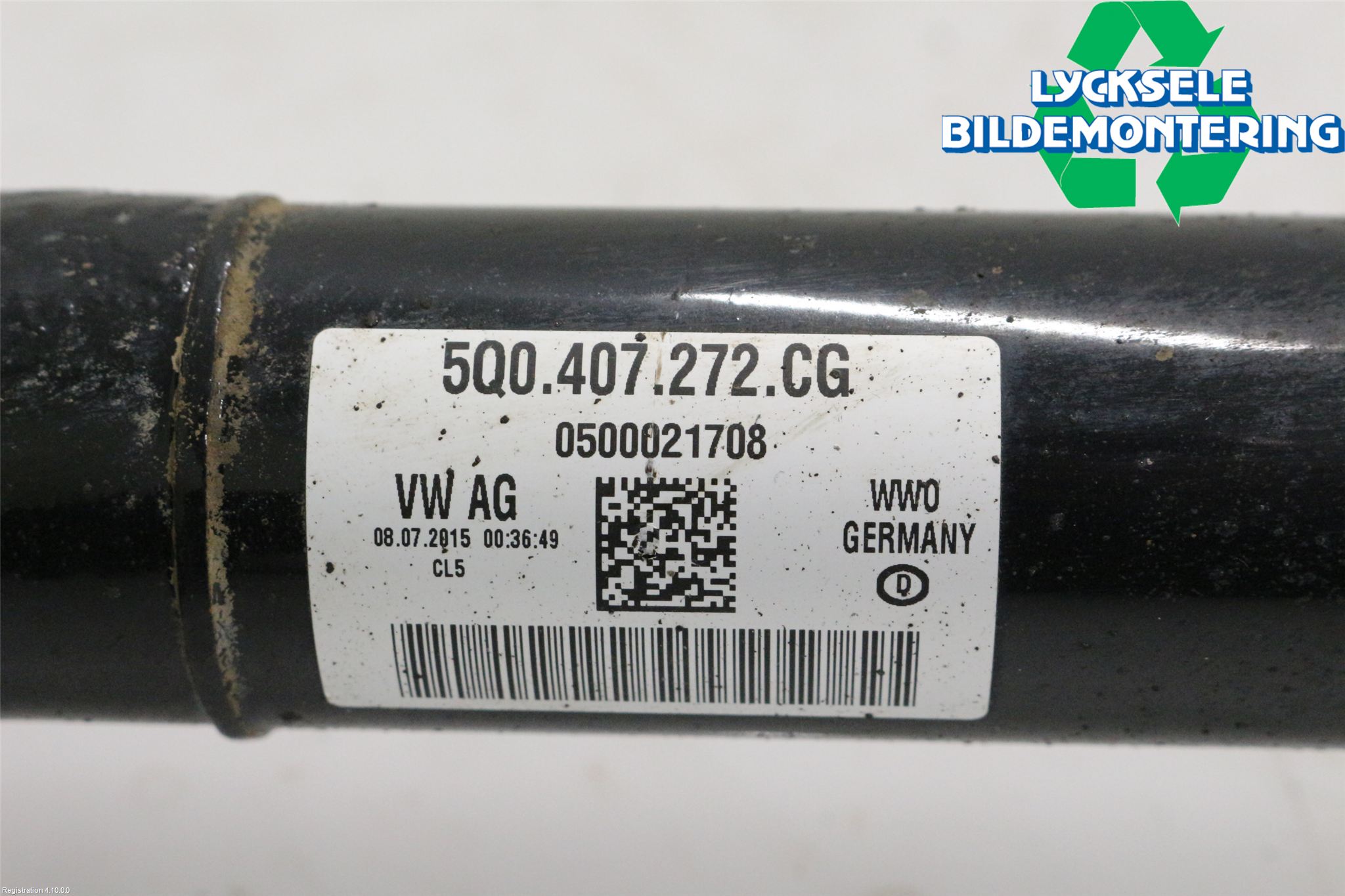 Volkswagen VW CADDY 16-20 Drivaxel Fram Höger