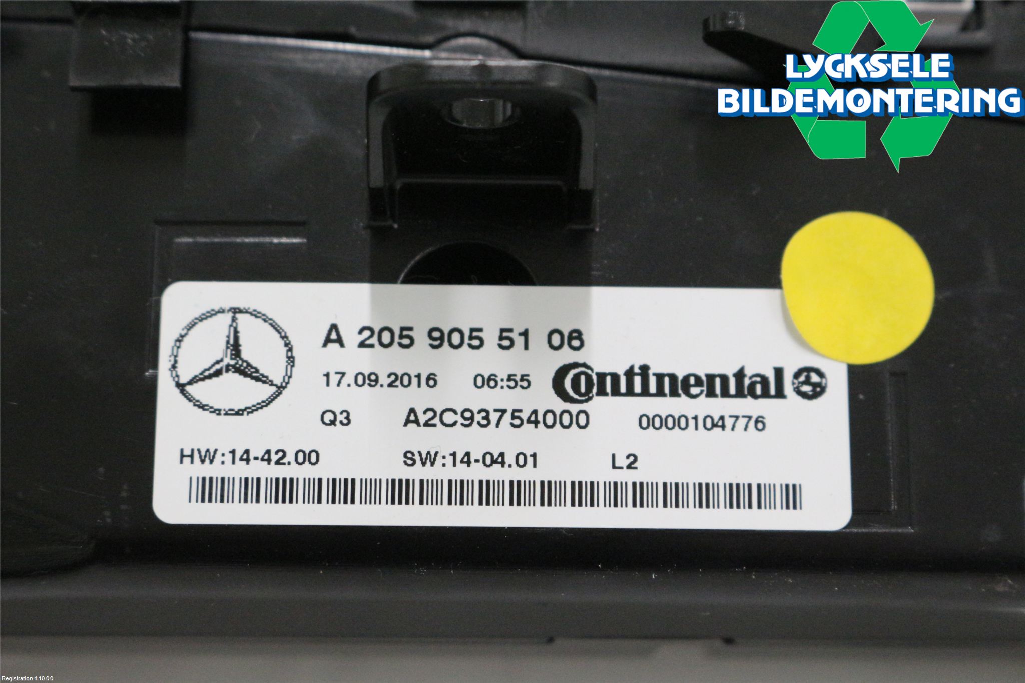 Mercedes-Benz MB C-KLASS (W205) 14-21 Ac Styrenhet Ac Manöveren