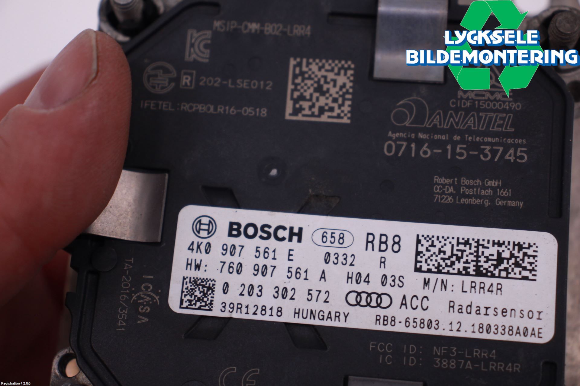 Audi A6 F2/C8 19- Sensor Adaptiv Farthållare