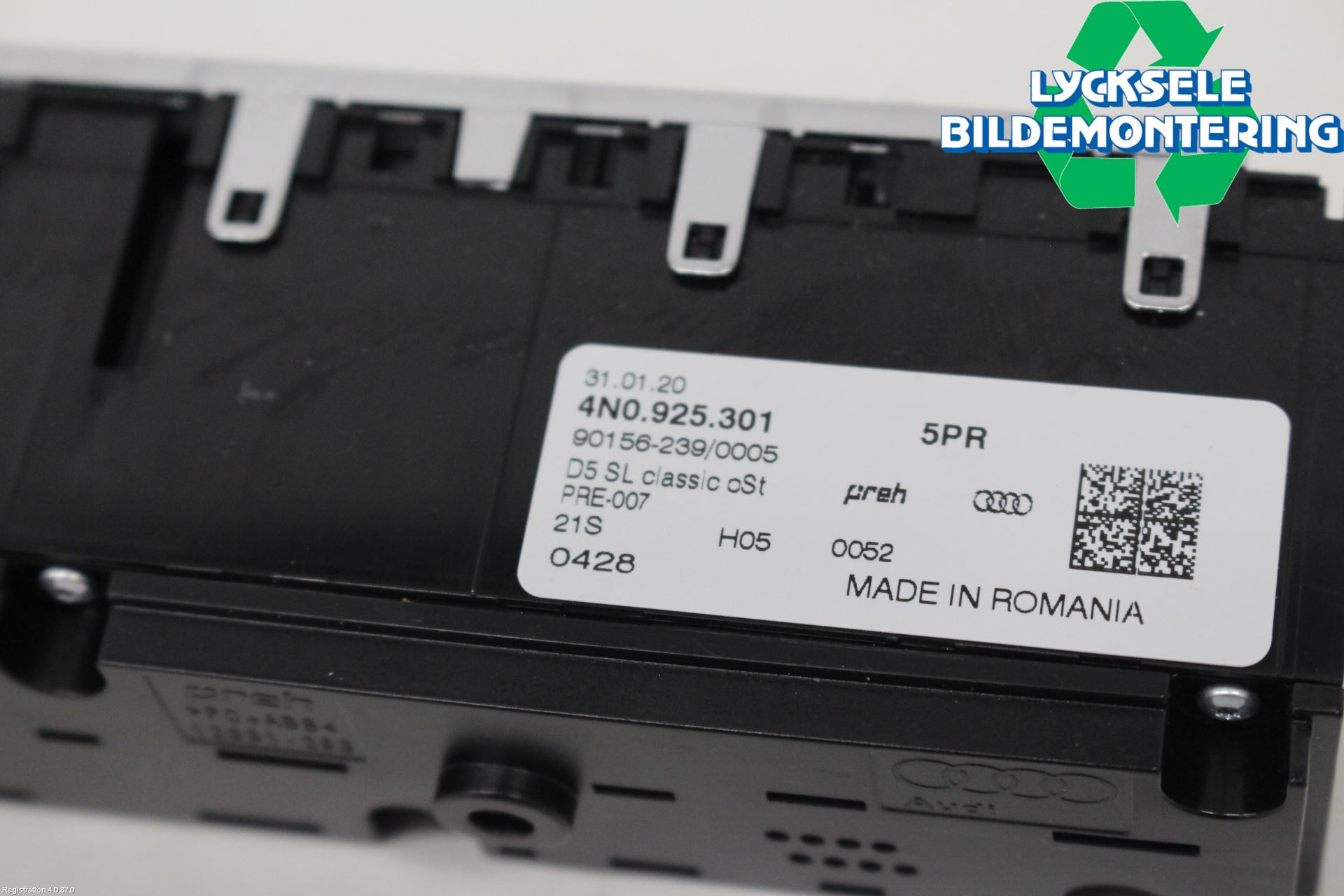 Audi E-TRON, S GE 19- Strömställare Multifunktion