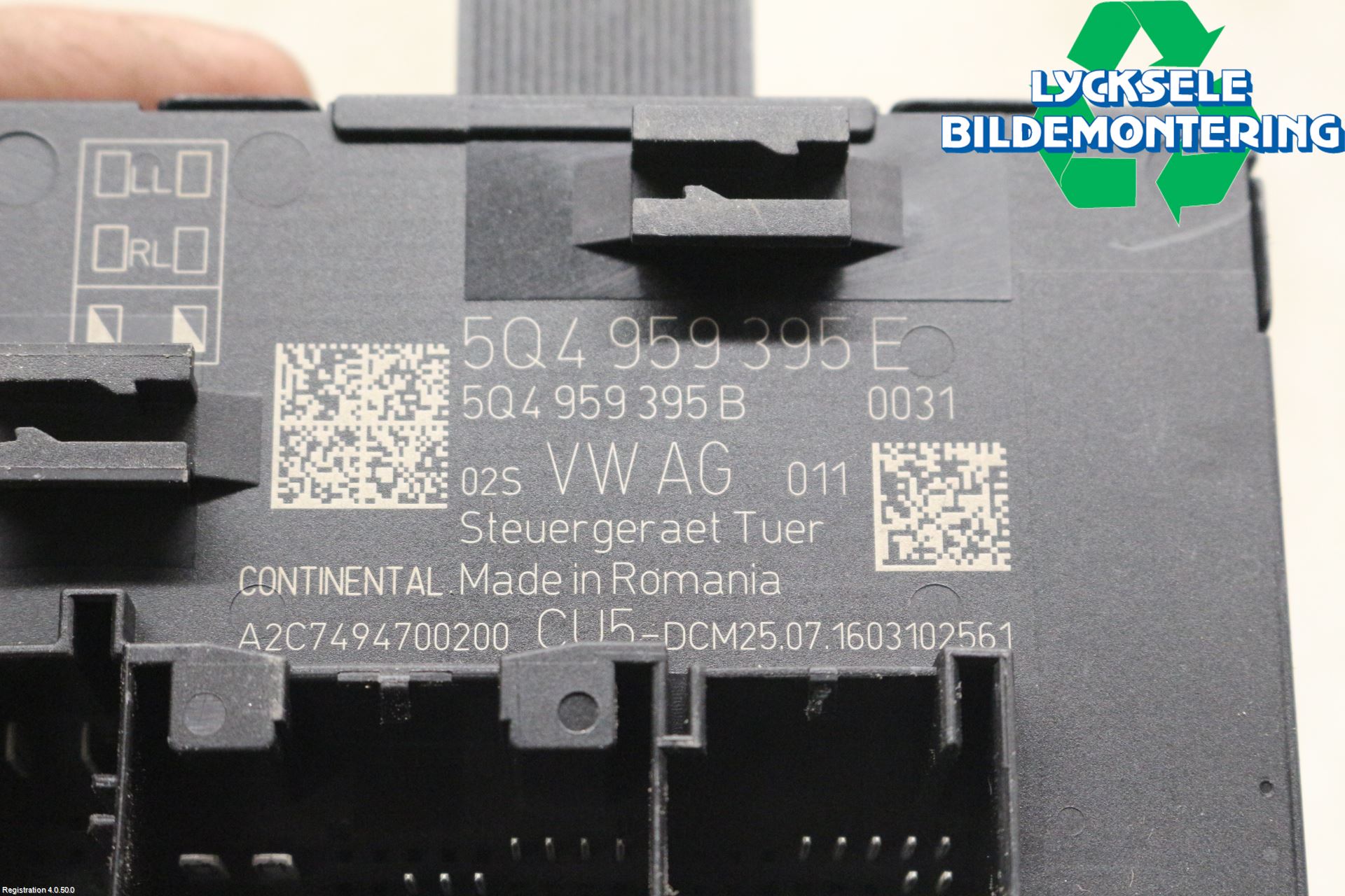 Skoda SUPERB 16-24 Styrenhet Dörr