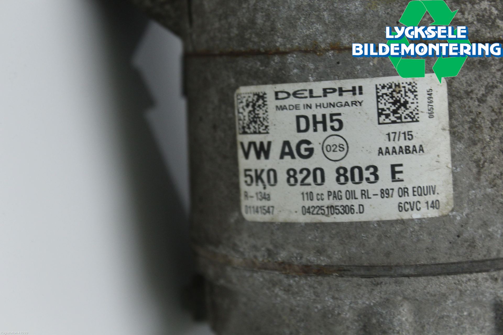 Volkswagen VW CADDY 11-15 Ac Kompressor