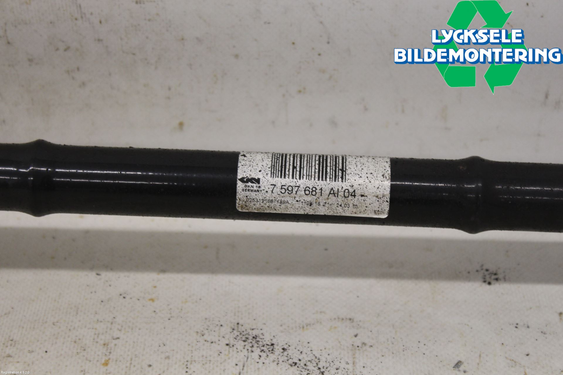 BMW 3 GT F34 13-19 Drivaxel Bak Vänster