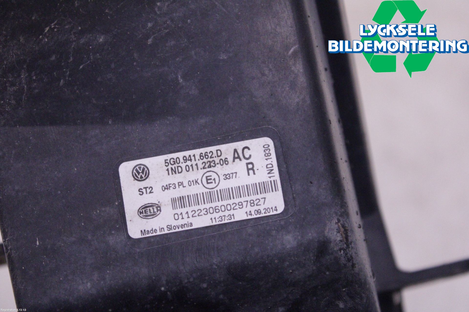 Volkswagen VW GOLF / E-GOLF VII 13-20 Dimljus-Varselljus Fram