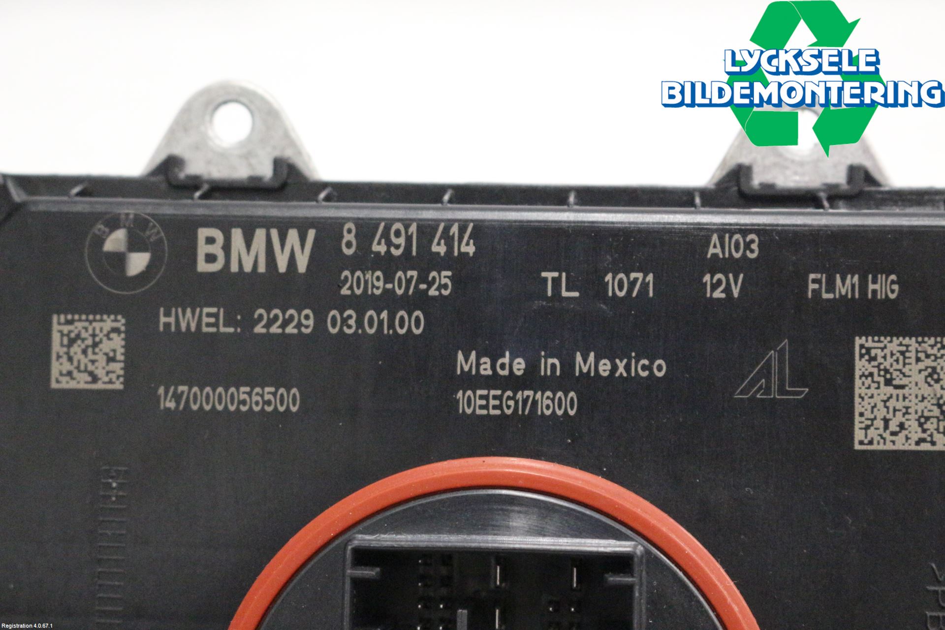 BMW X3 G01 18- Styrenhet Strålkastare