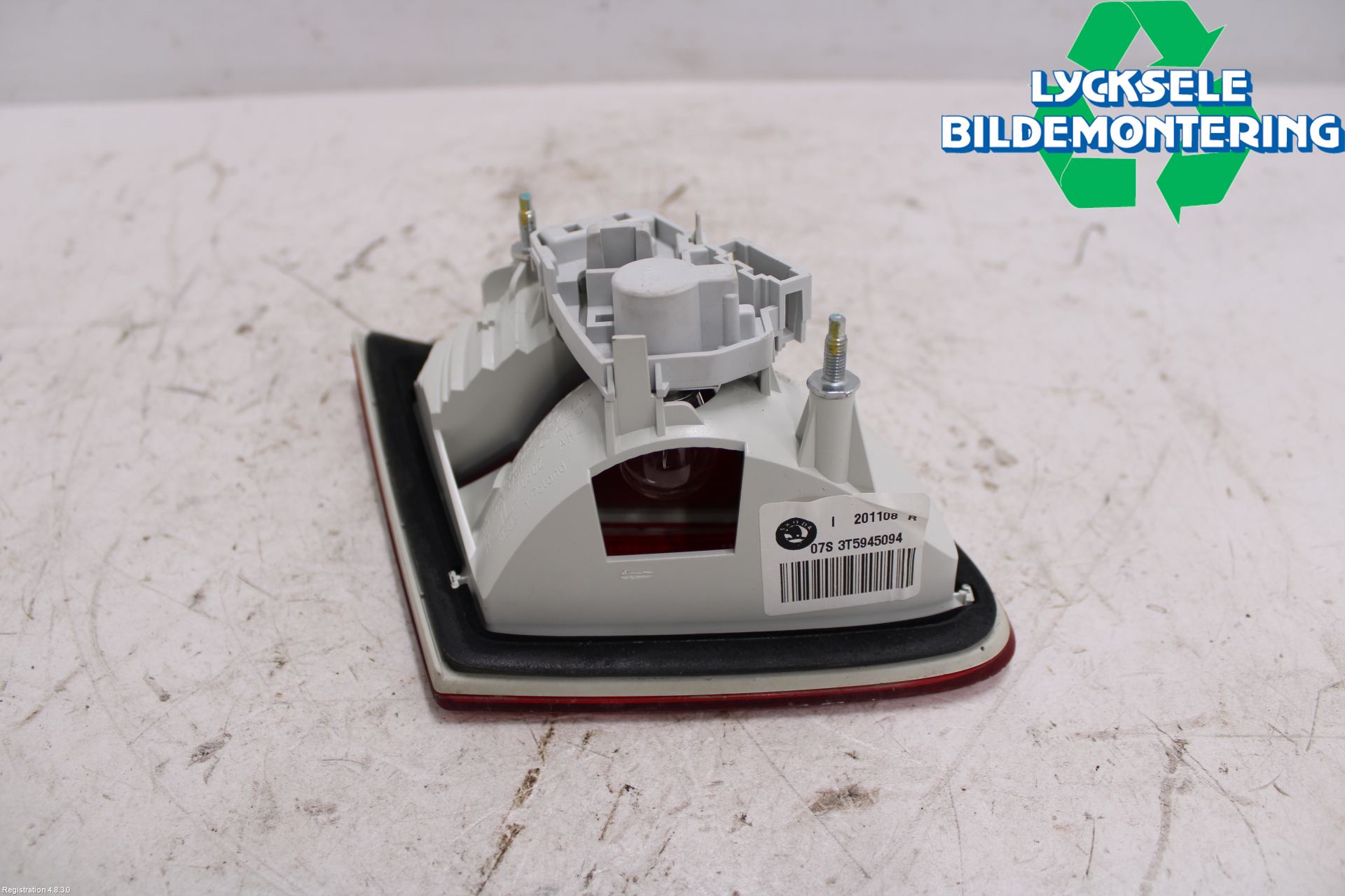 Skoda SUPERB 09-15 Bakljus Lucka Hö