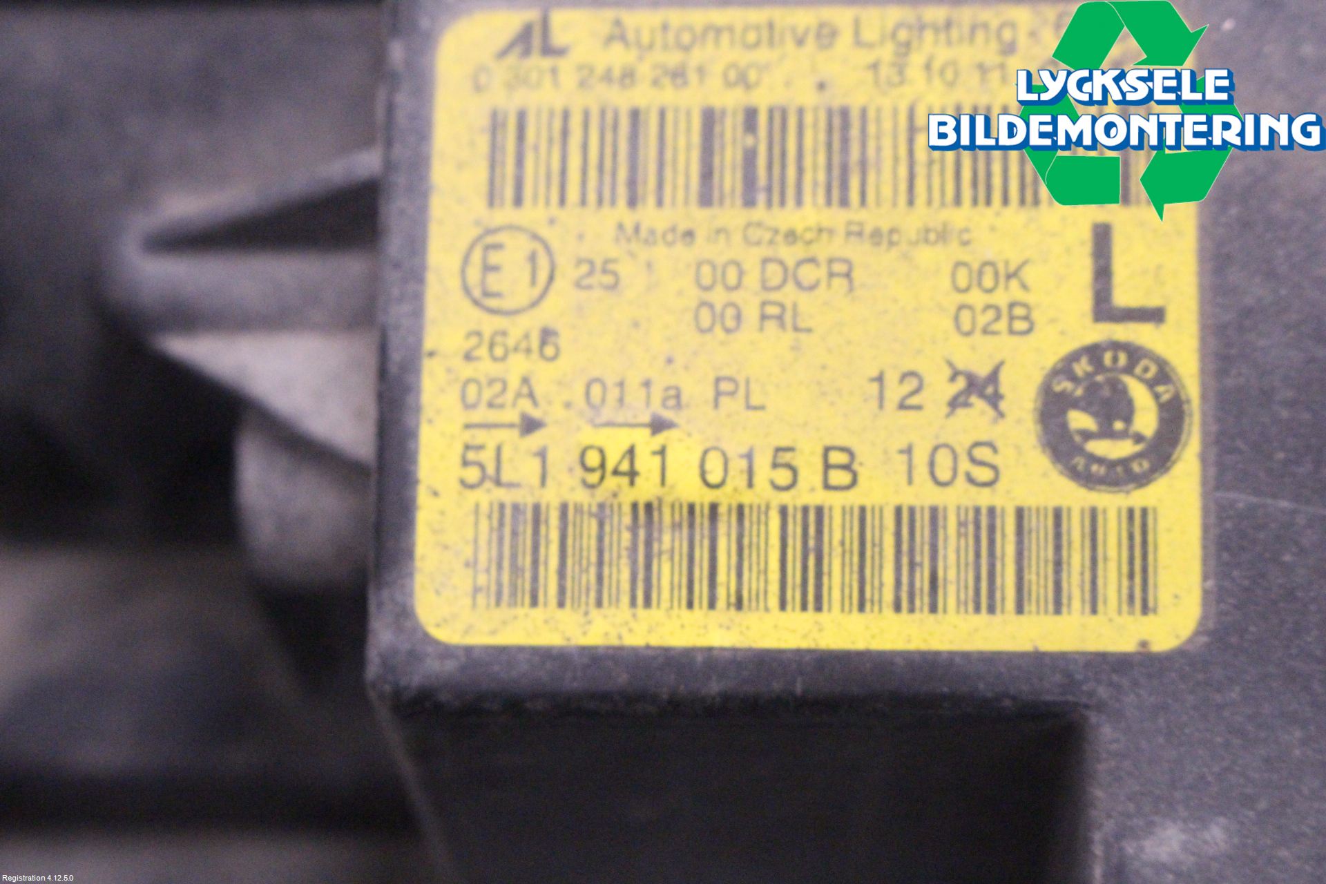 Skoda YETI Strålkastare Vänster