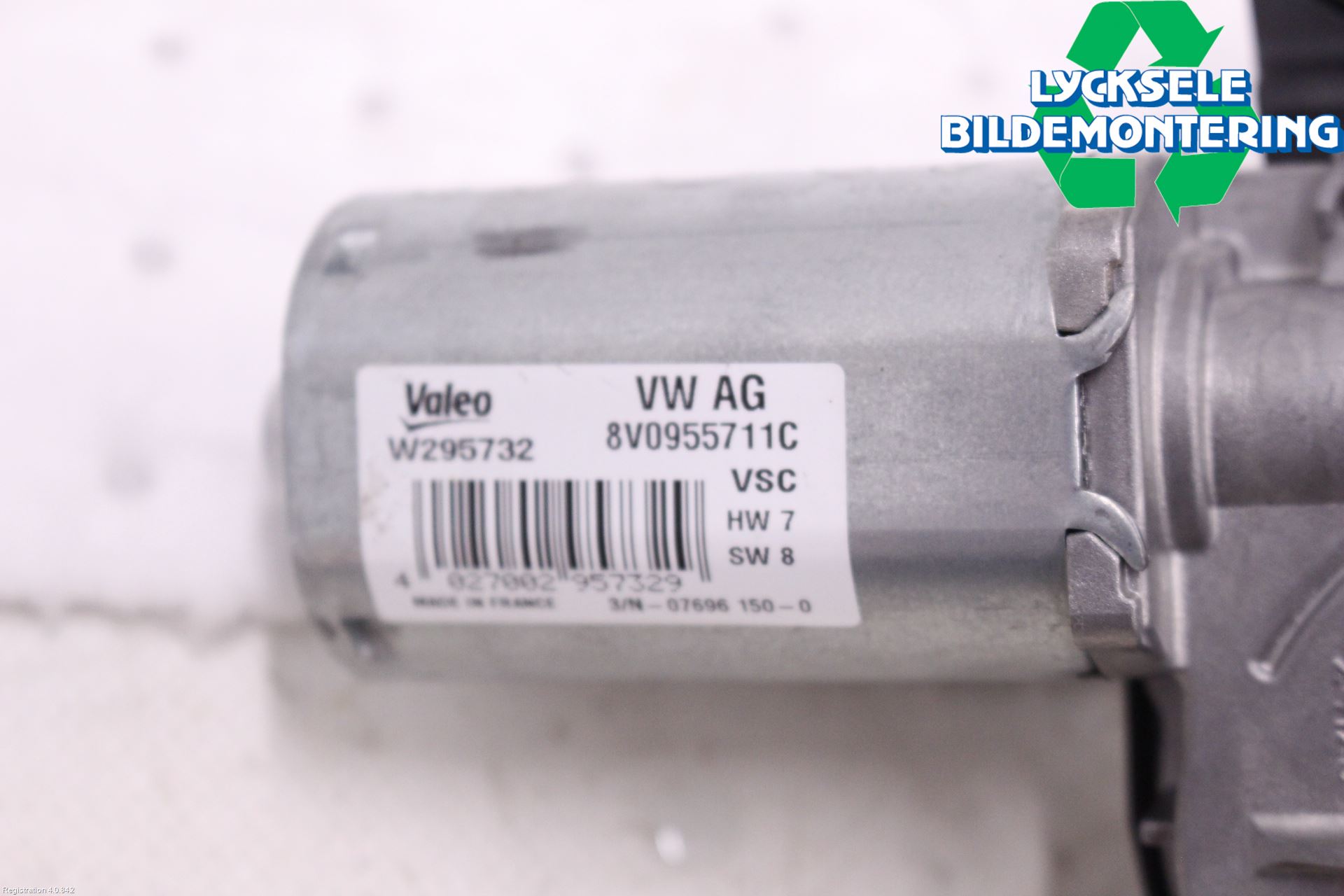 Audi A3/S3 8Y 21- Torkarmotor Baklucka