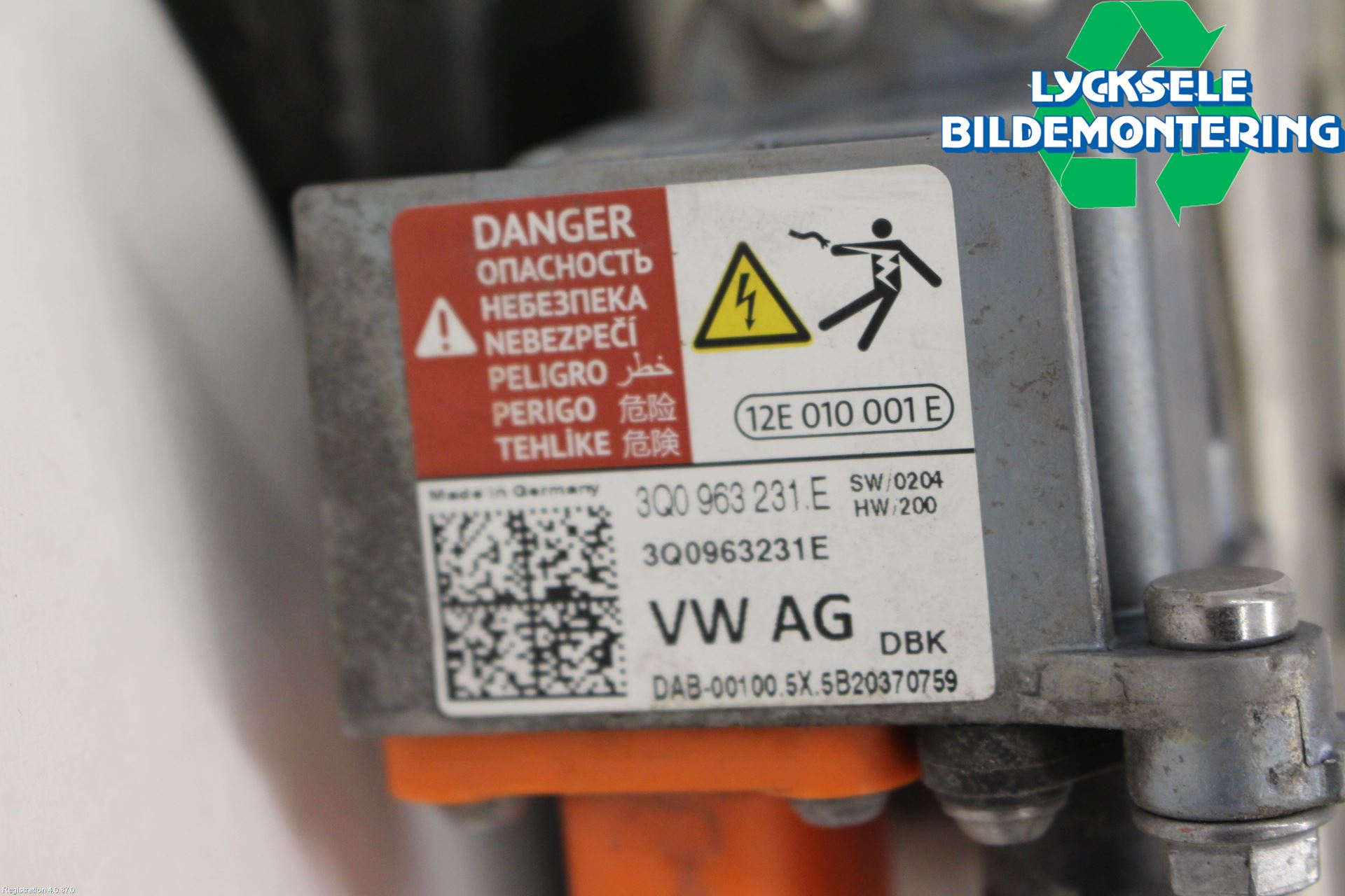 Audi E-TRON, S GE 19- Motorvärmare Värmekropp