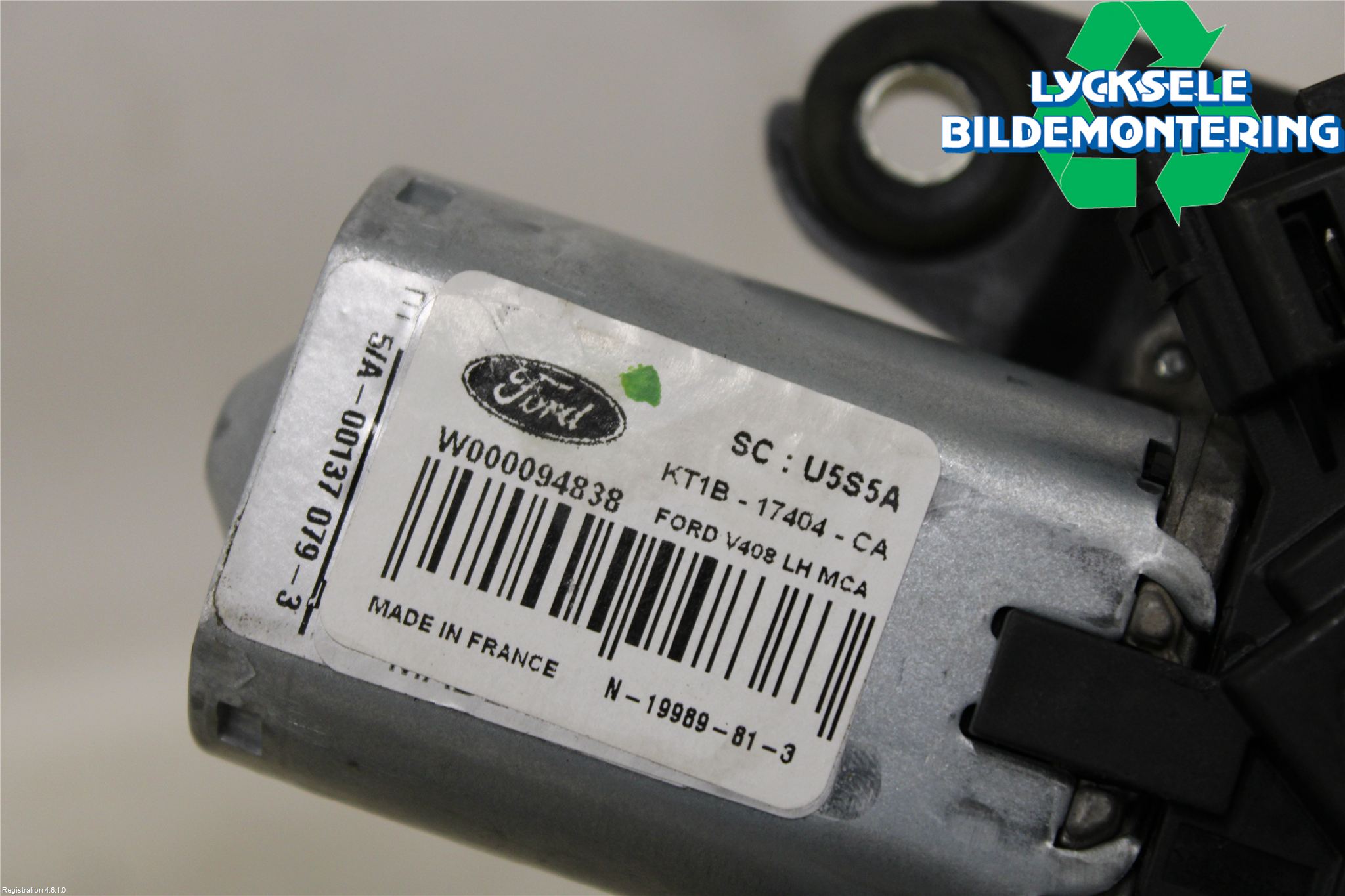 Ford TRANSIT/TOURNEO CONNECT 13-22 Torkarmotor Baklucka