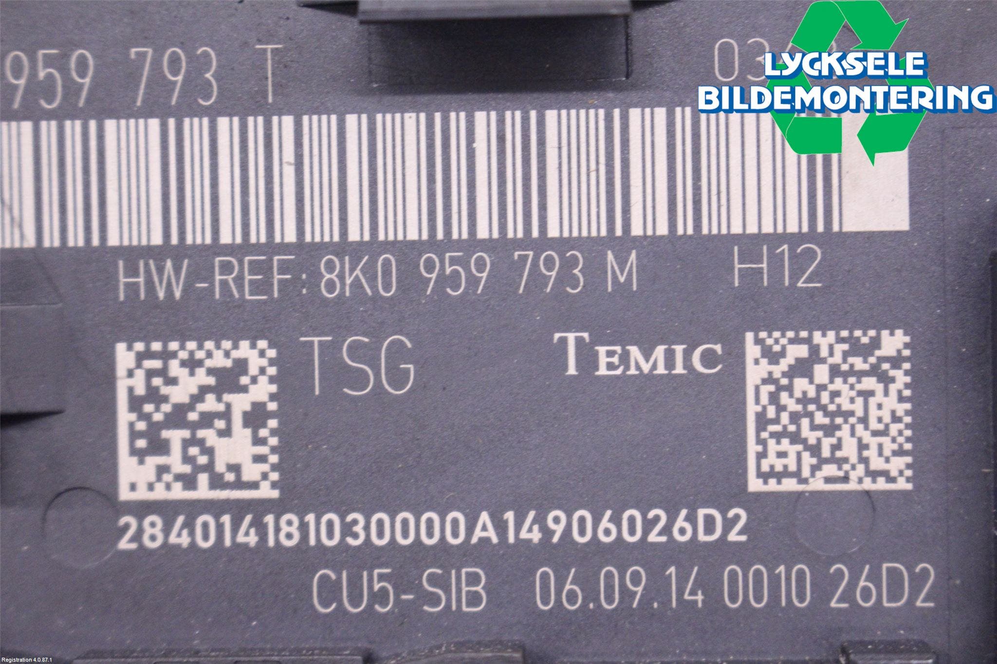 Audi Q7/SQ7 Styrenhet Dörr