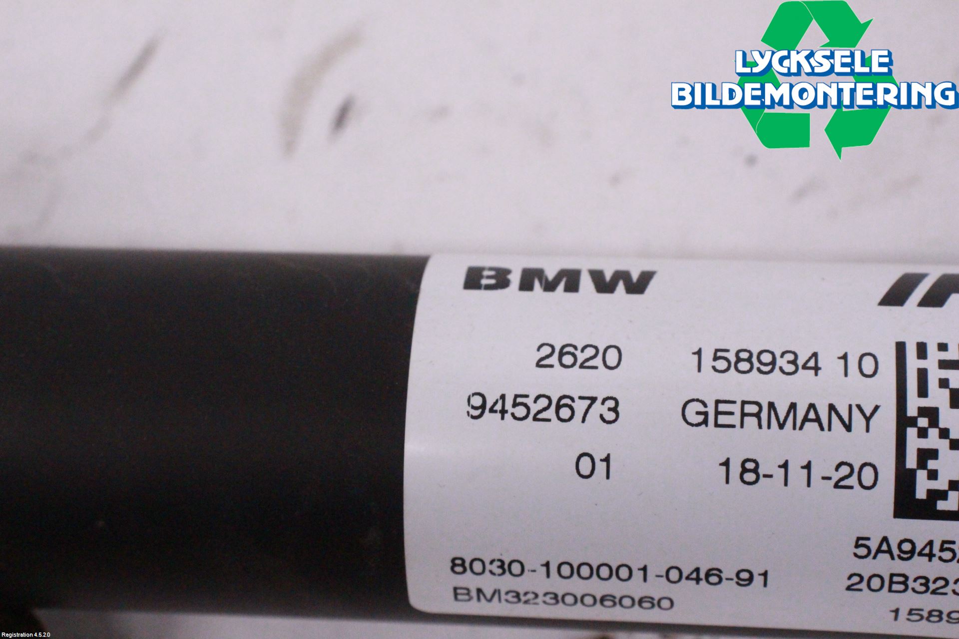 BMW 5 G30/G31/F90 17-23 Mellanaxel Främre 4Wd
