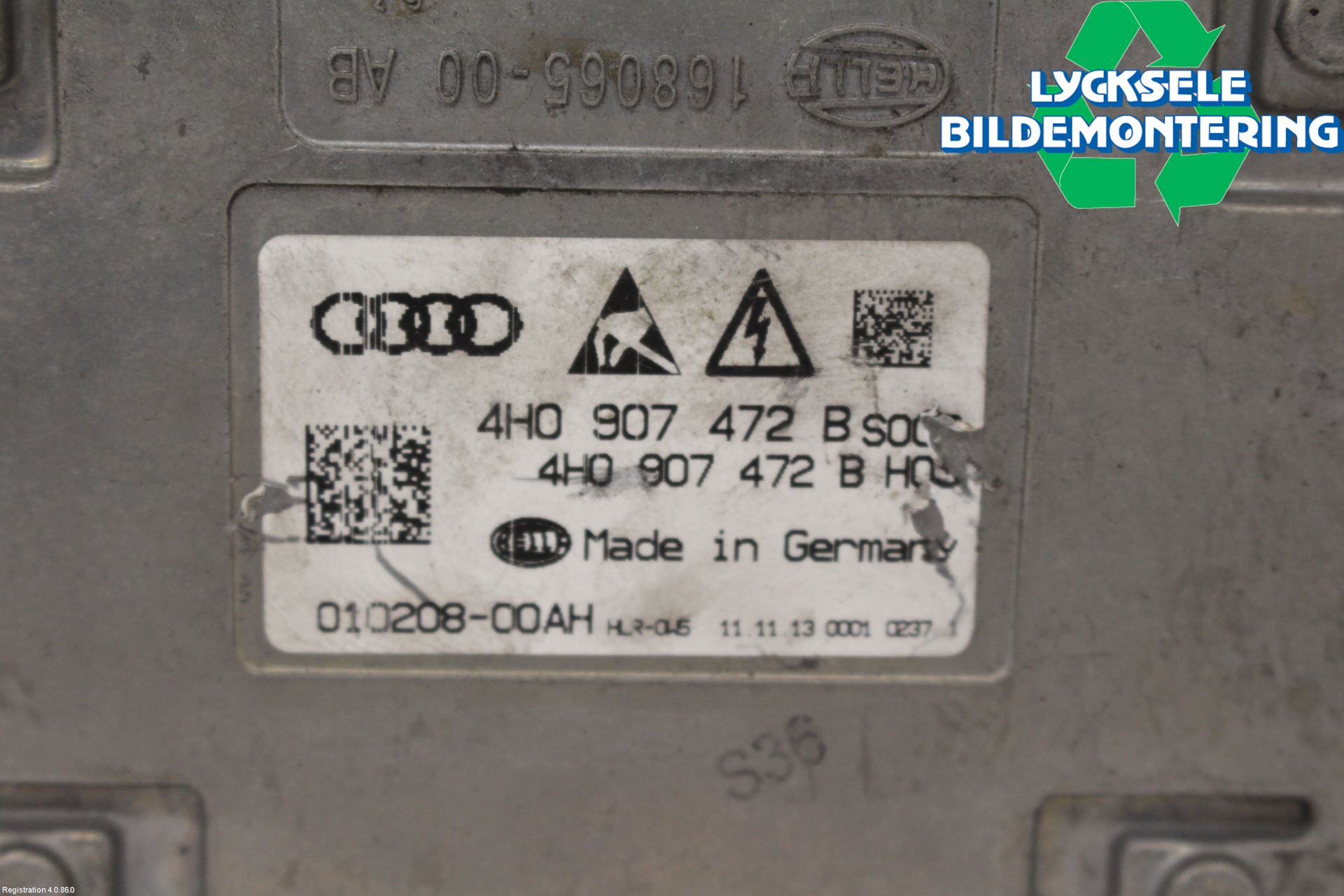 Audi A6/S6 4G 11-18 Styrenhet Strålkastare