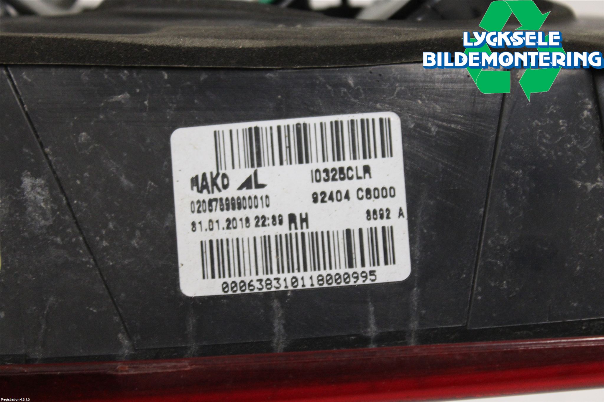 Hyundai i20 GB 15-20 Bakljus Lucka Hö
