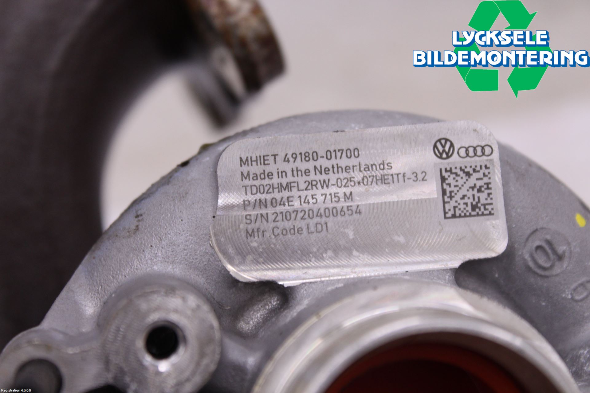 Volkswagen VW PASSAT 20-24 Turboaggregat