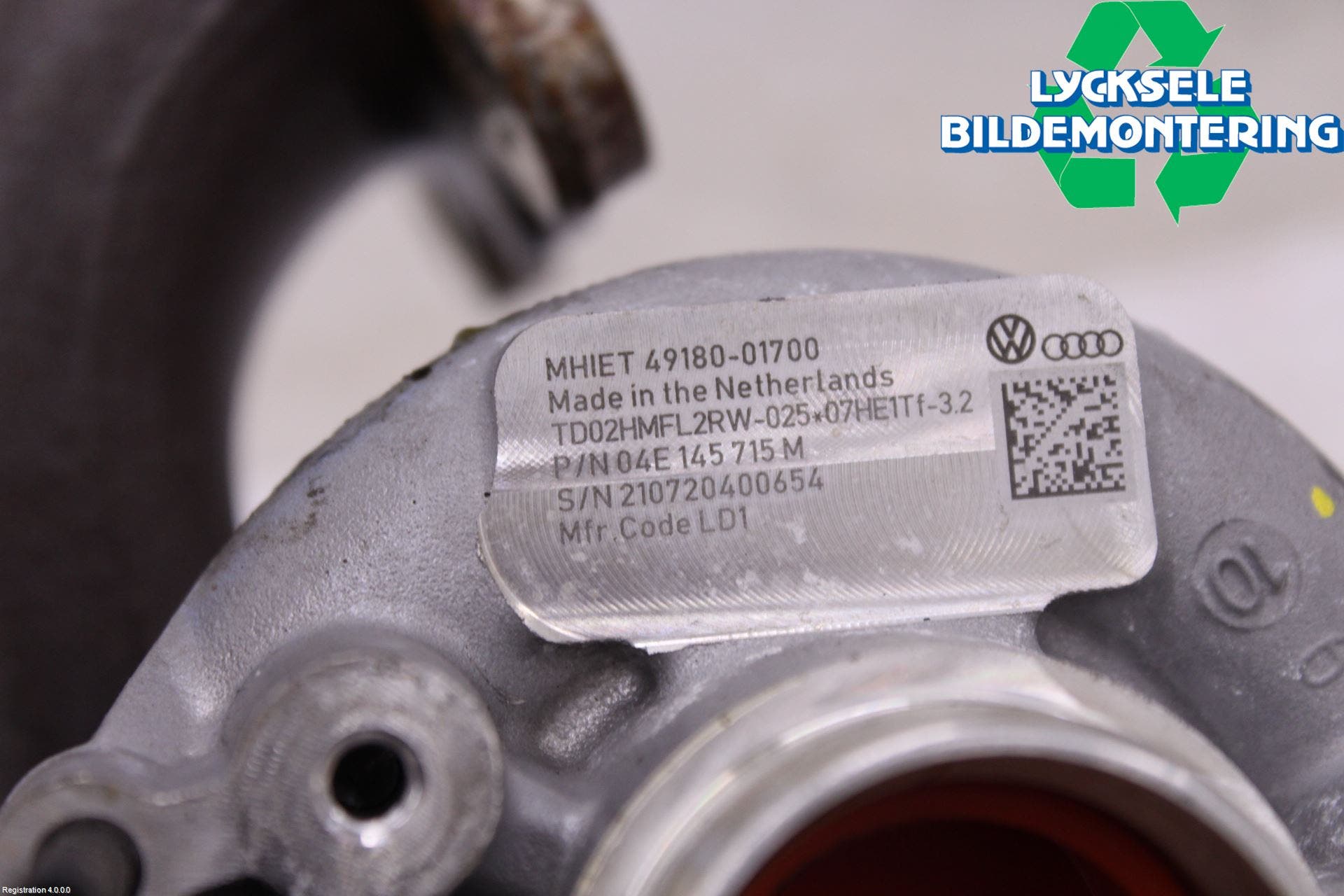 Volkswagen VW PASSAT 20-24 Turboaggregat