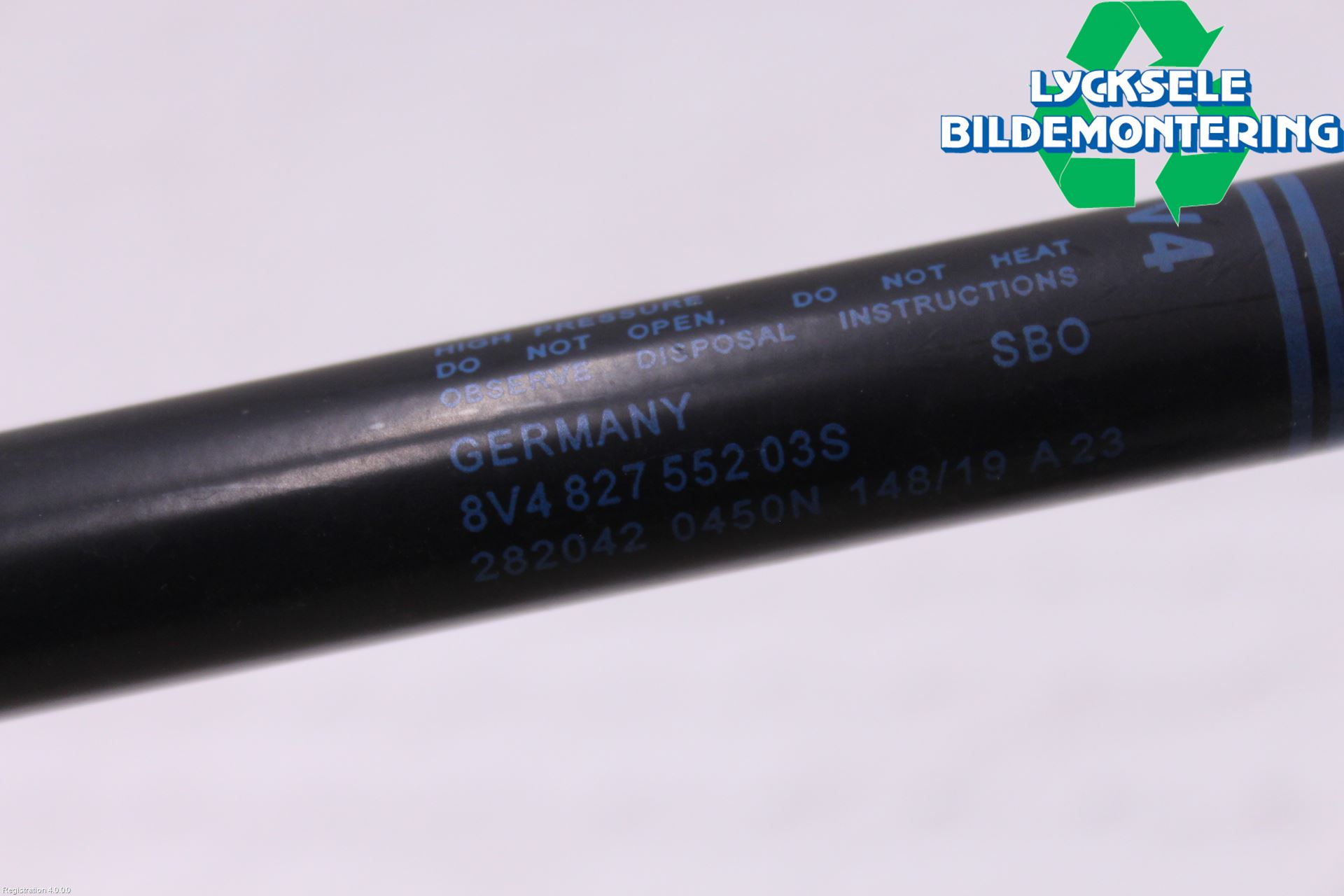 Audi A3/S3 8V 13-20 Gasfjäder Baklucka