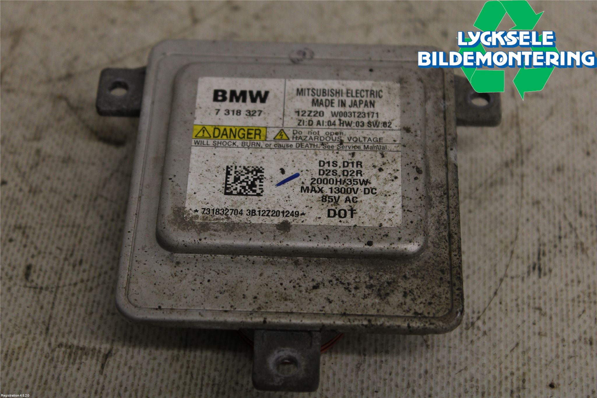 BMW X1 E84 10-15 Styrenhet Strålkastare