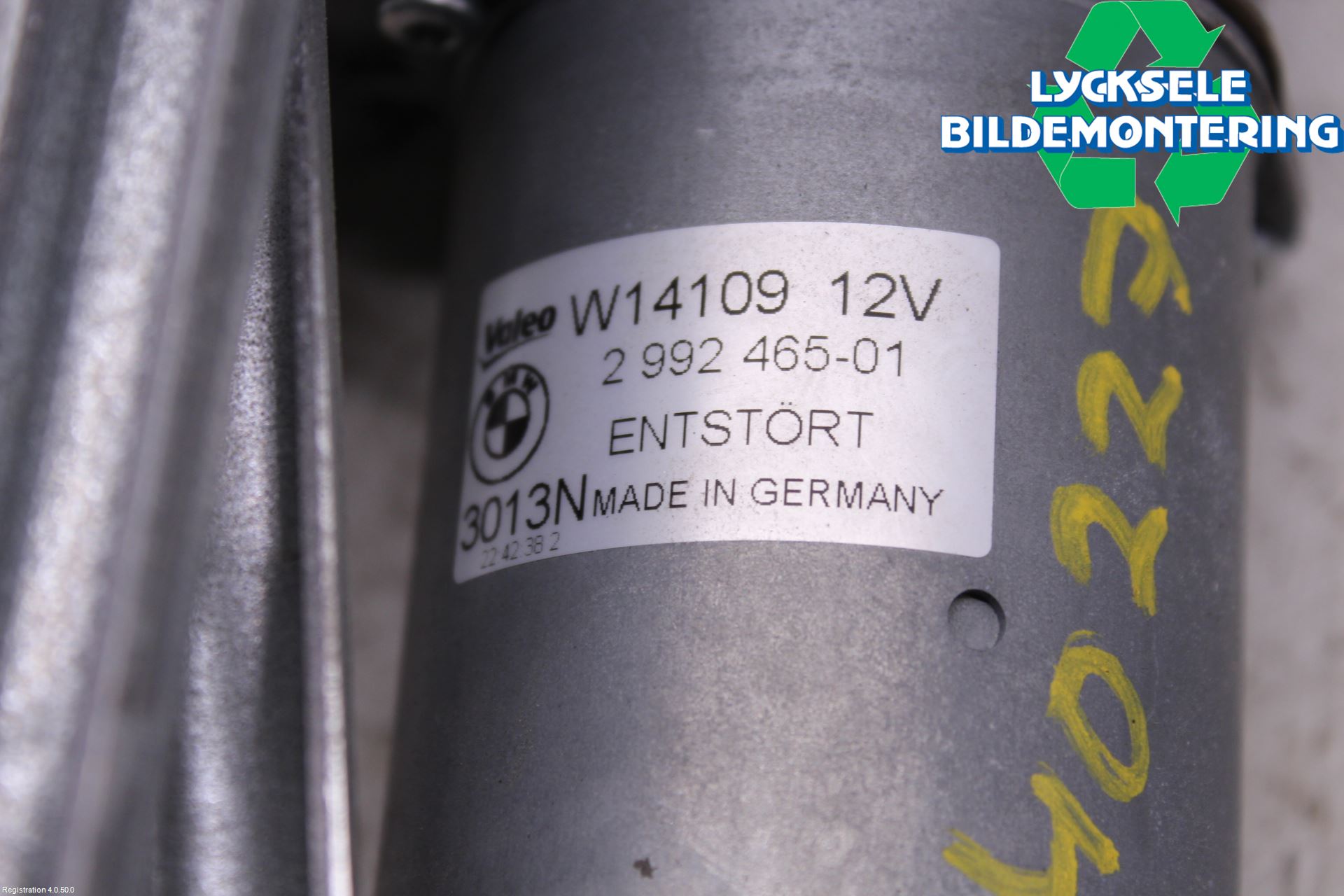 BMW X1 E84 10-15 Torkarmotor Vindruta
