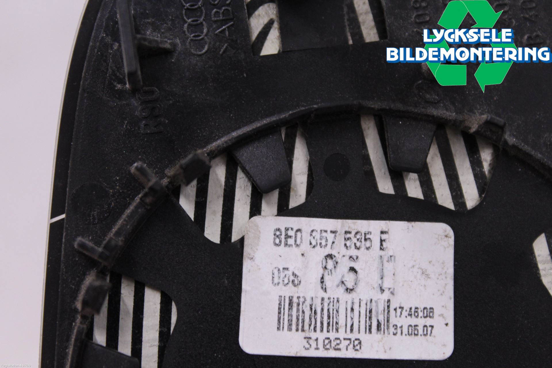 Audi A4/S4 05-07 Spegelglas Vä