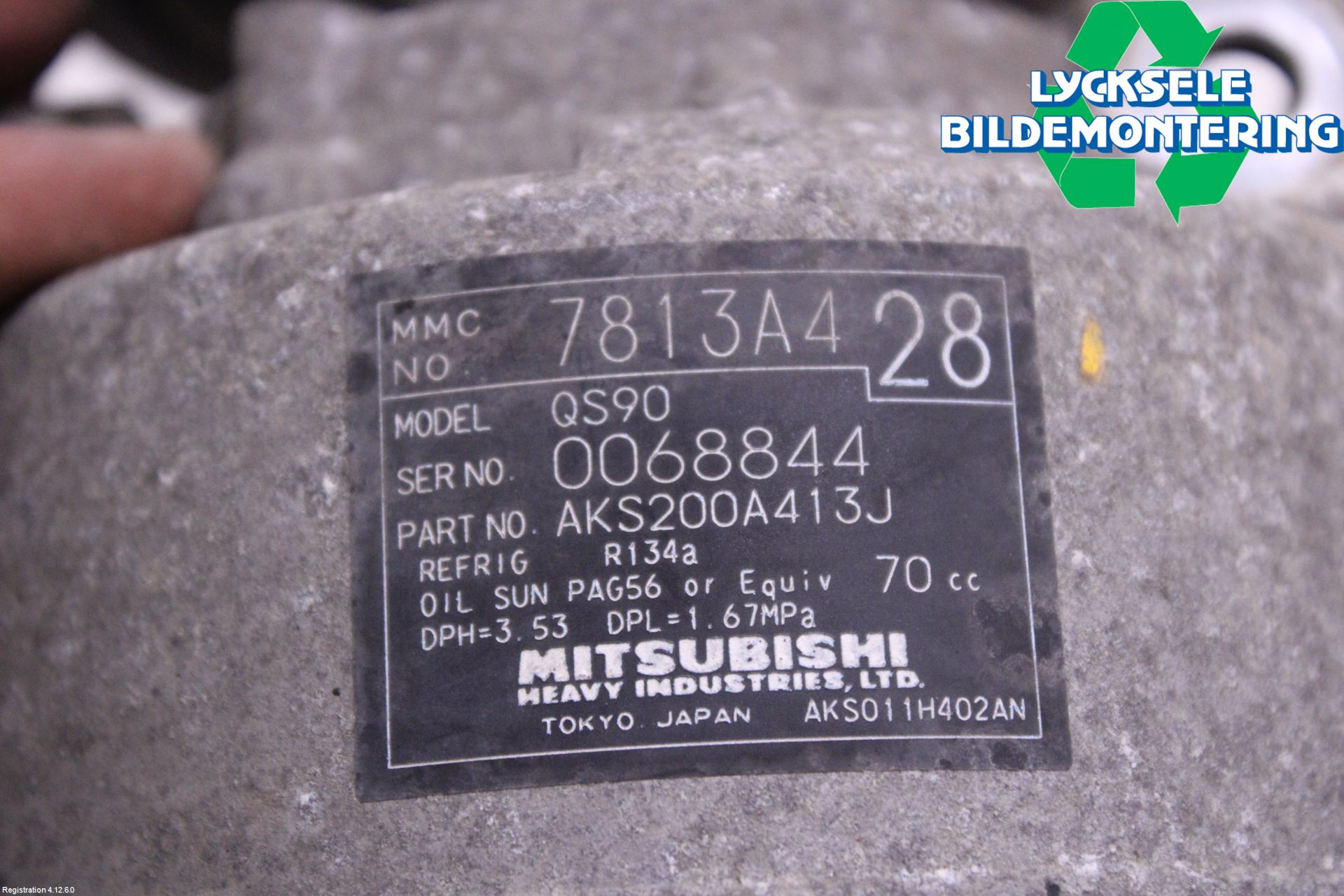 Mitsubishi ASX 10-22 Ac Kompressor