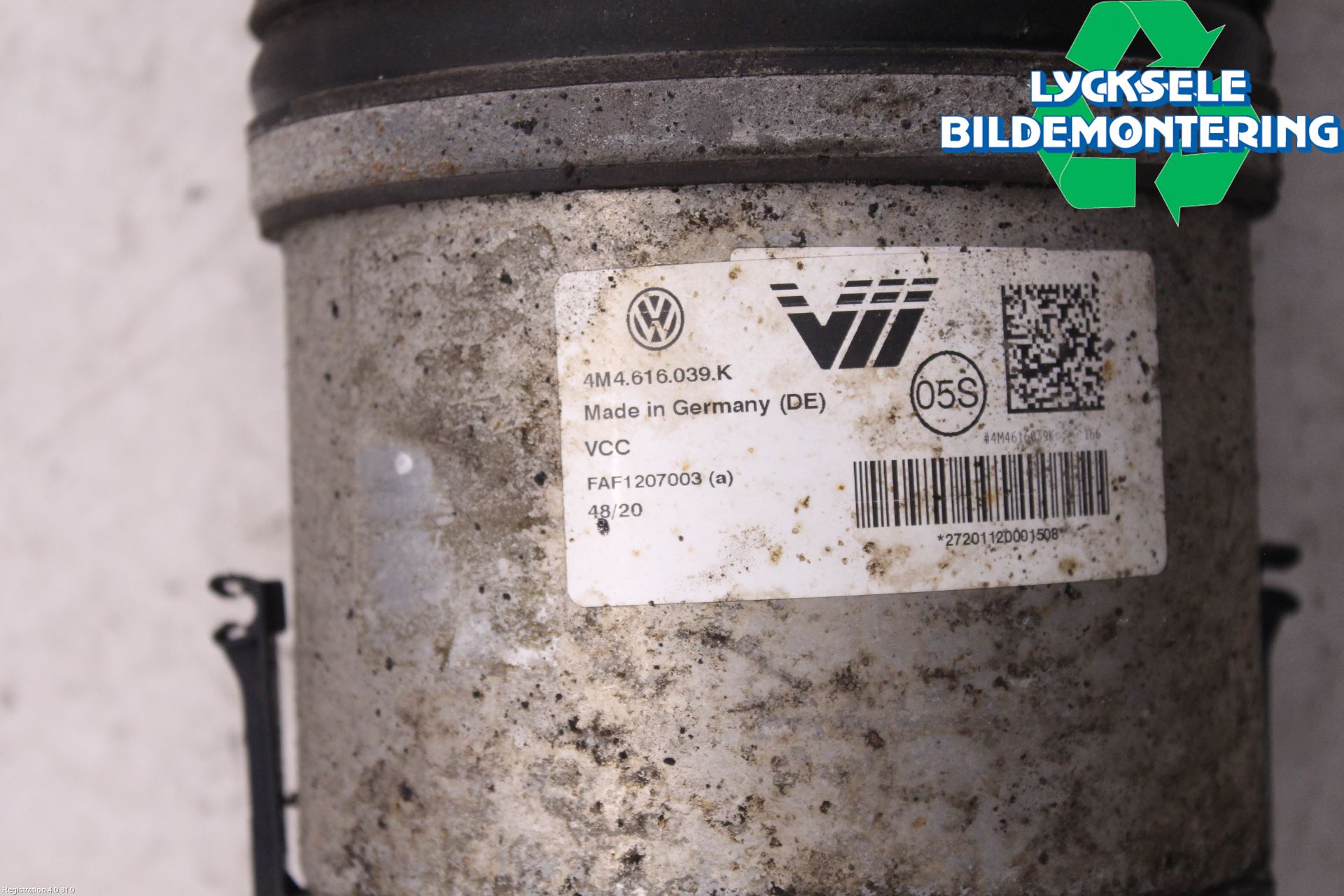 Volkswagen VW TOUAREG CR 18- Fjäderben Bak Vänster