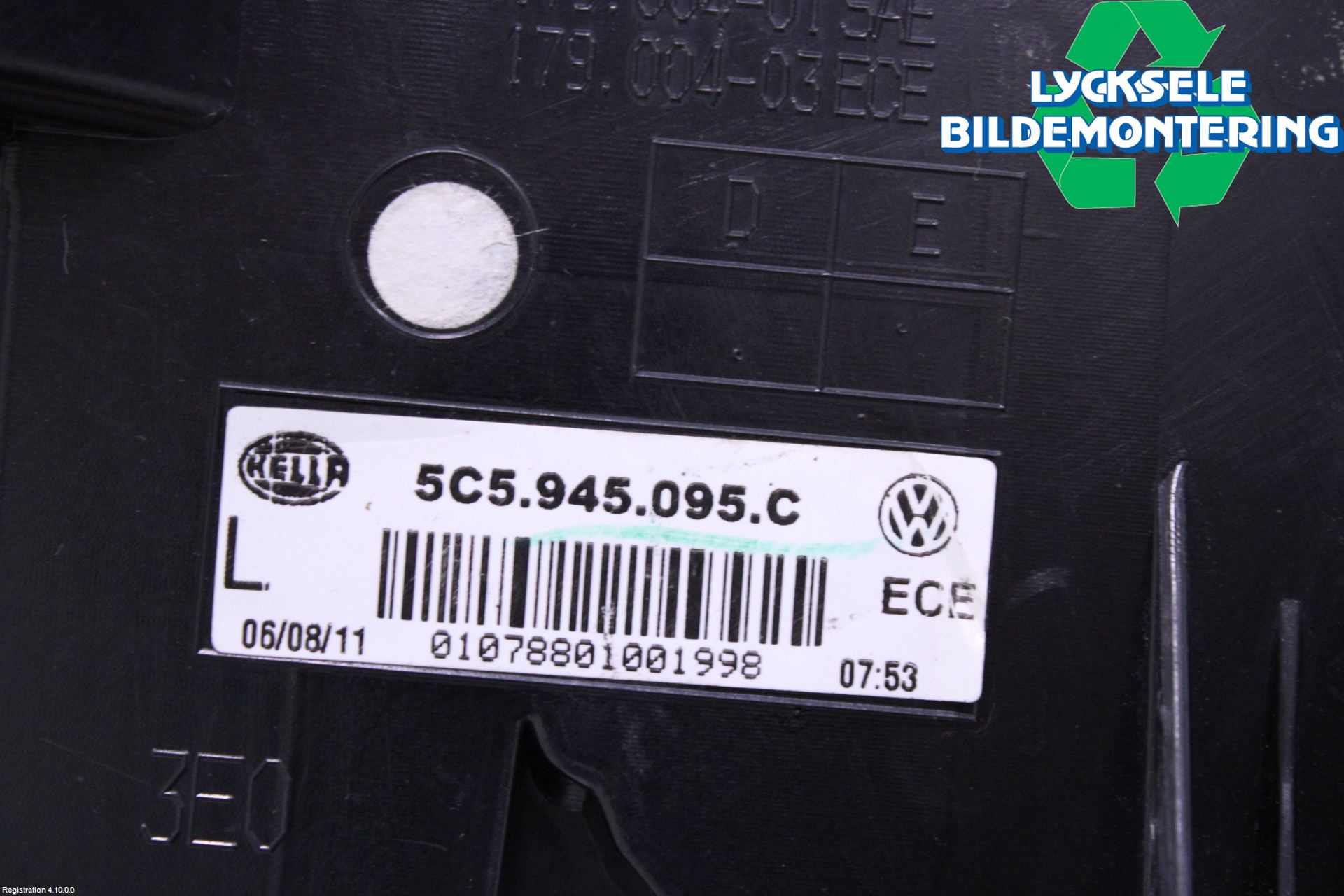 Volkswagen VW BEETLE 12- Bakljus Vänster