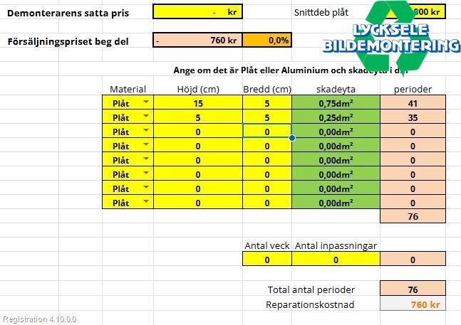 Kia CEED 06-12 Dörr Bak Höger