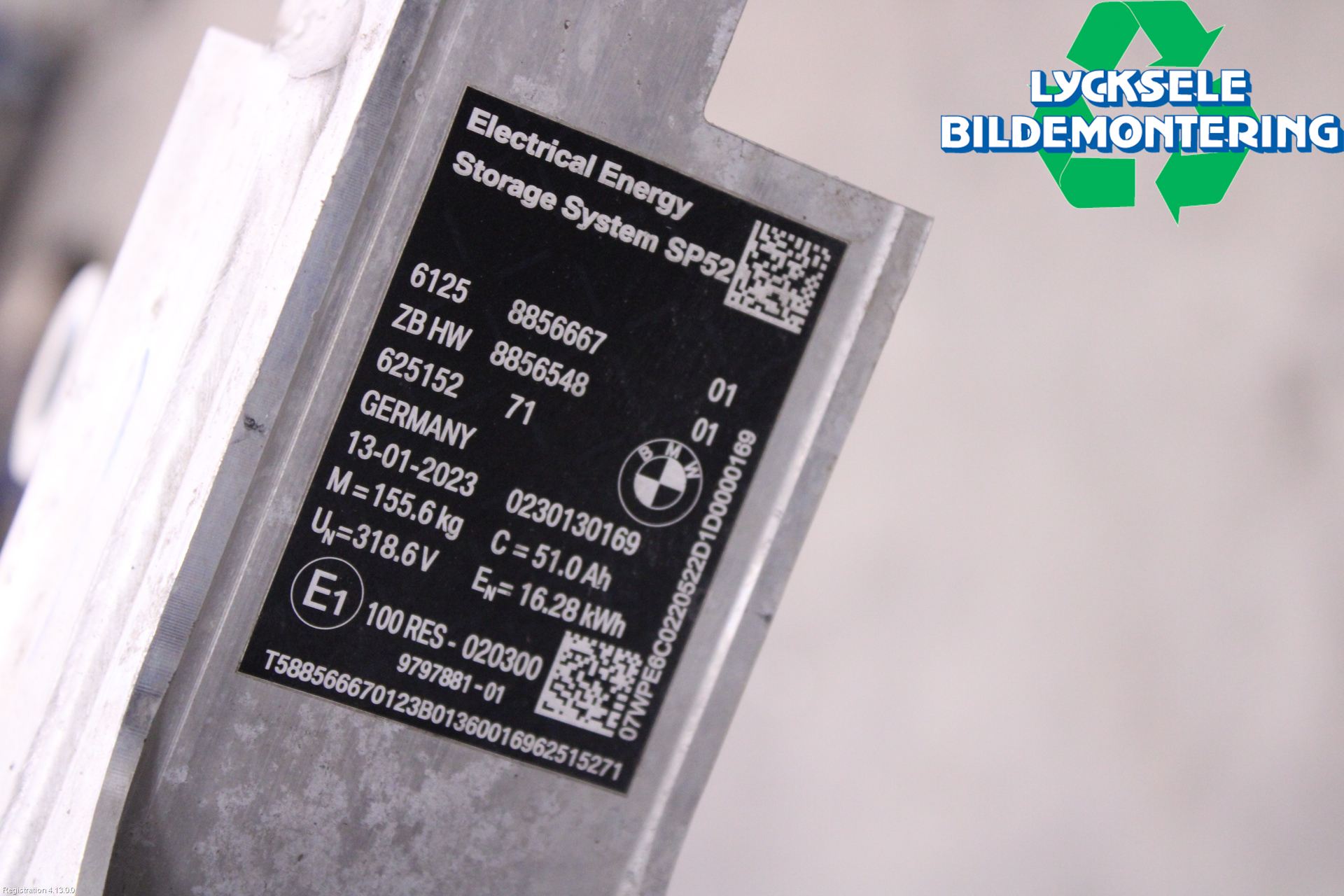 BMW X1/iX1 U11 23- Batteri Högspänning