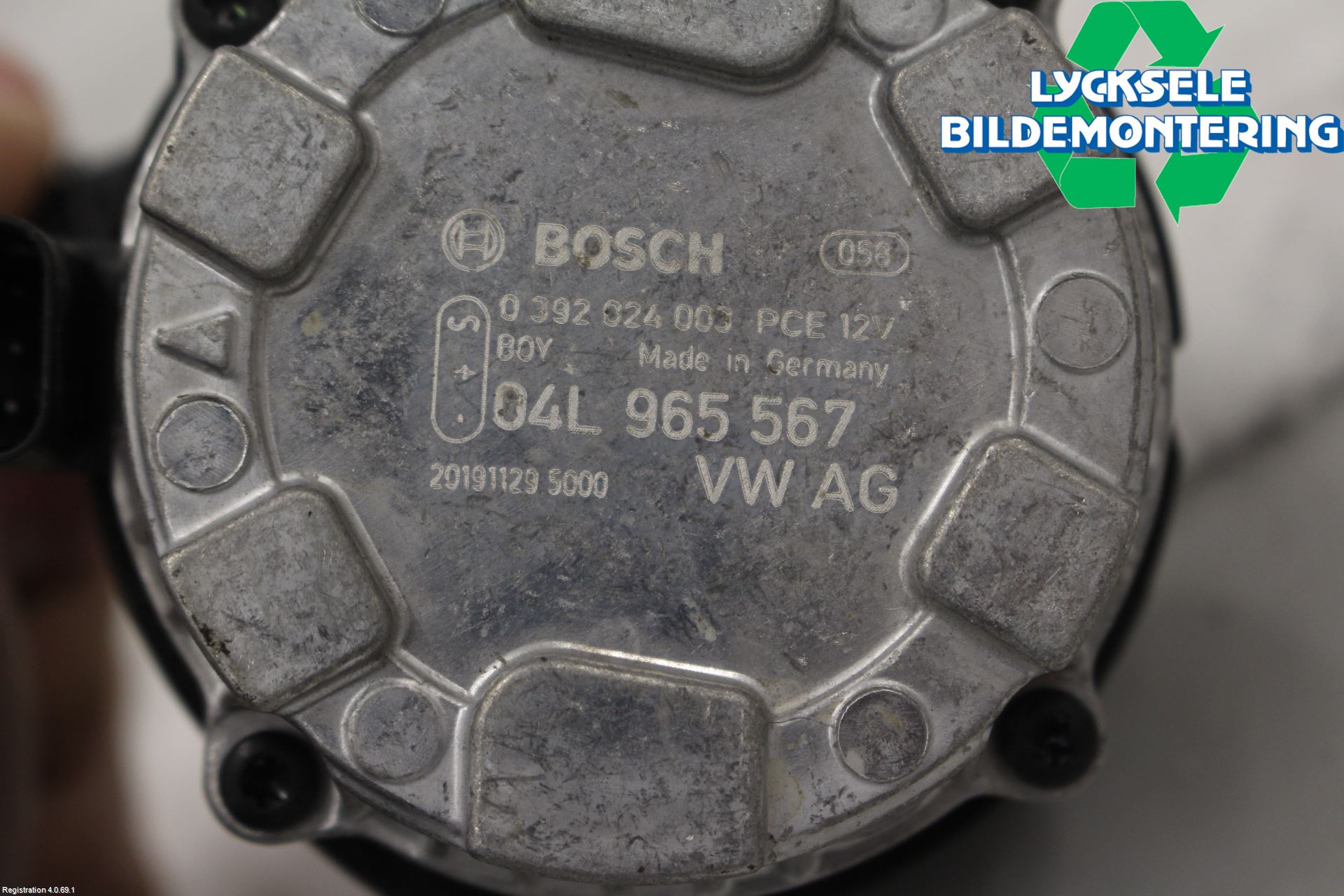 Volkswagen VW GOLF / E-GOLF VII 13-20 Värme Cirkulationspump