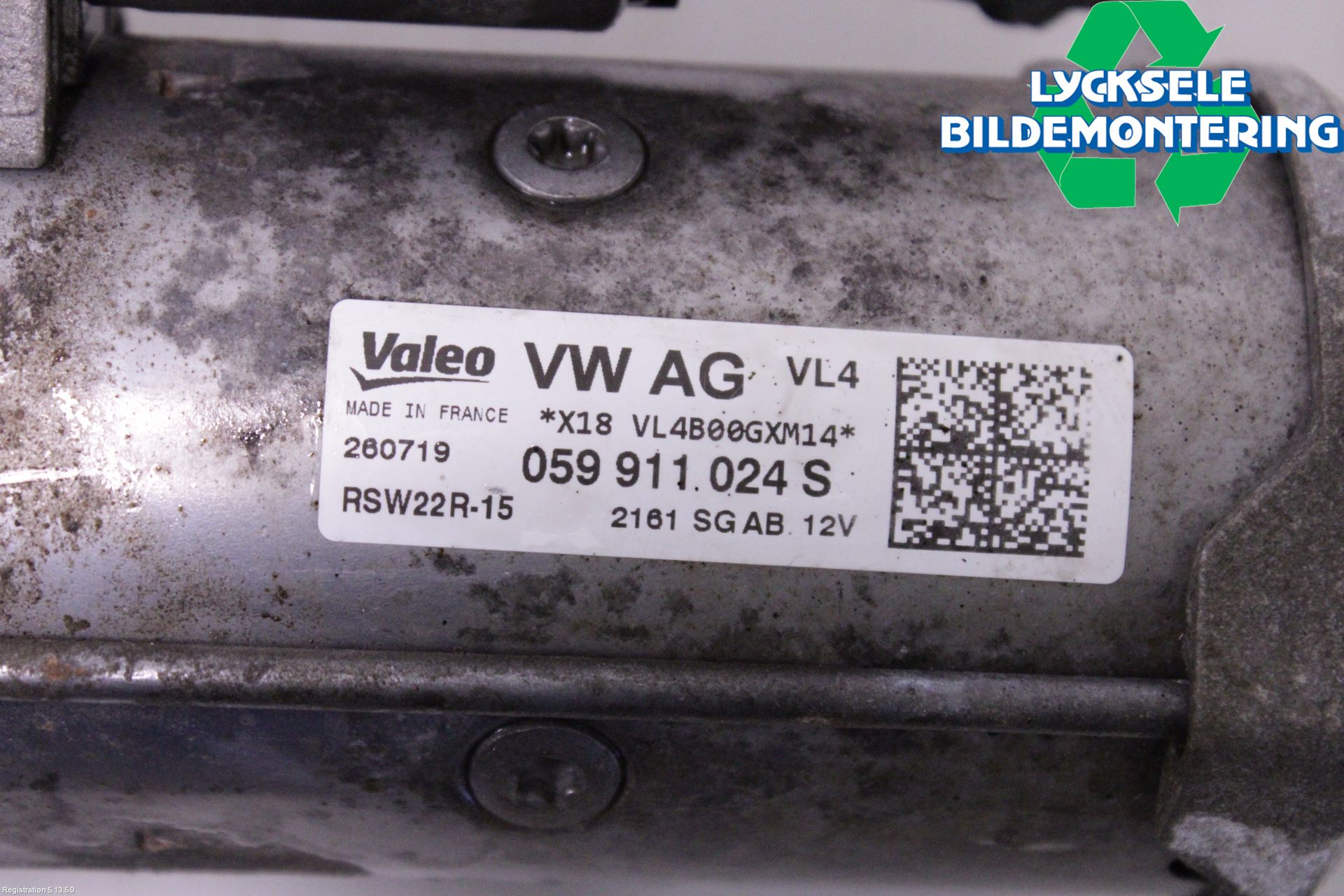 Volkswagen VW AMAROK 2H 10-22 Startmotor Diesel