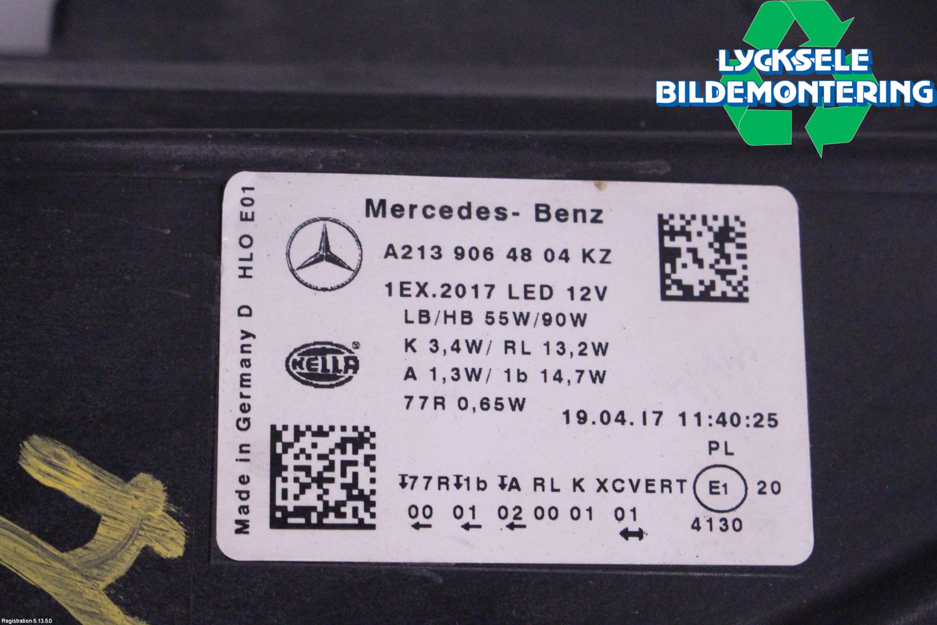 Mercedes-Benz MB E-KLASS (W213) 16-23 Strålkastare Höger