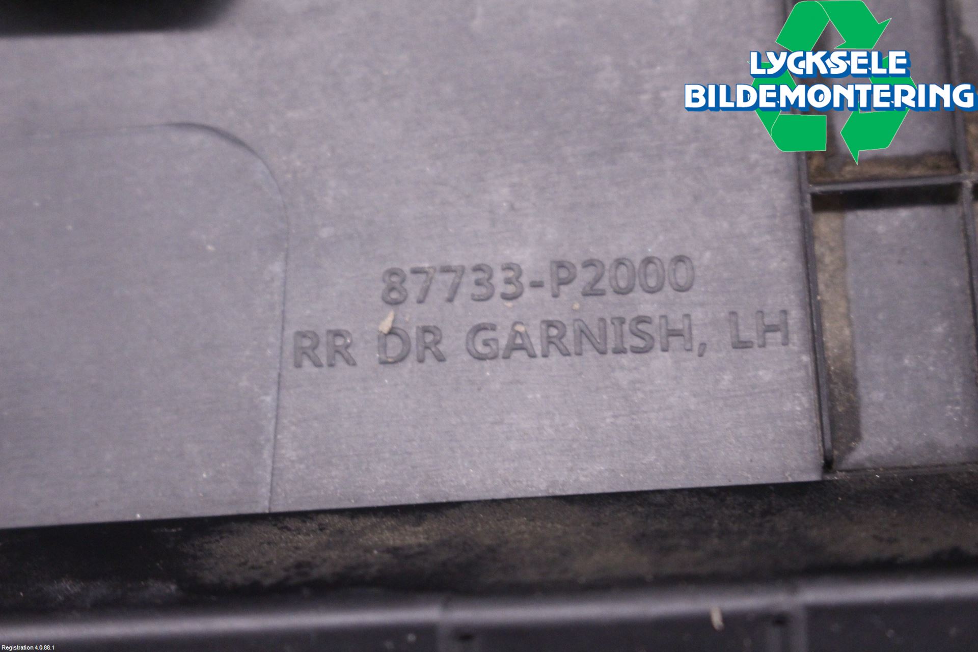 Kia SORENTO 21- Dörr Dekorlist Bak Vä