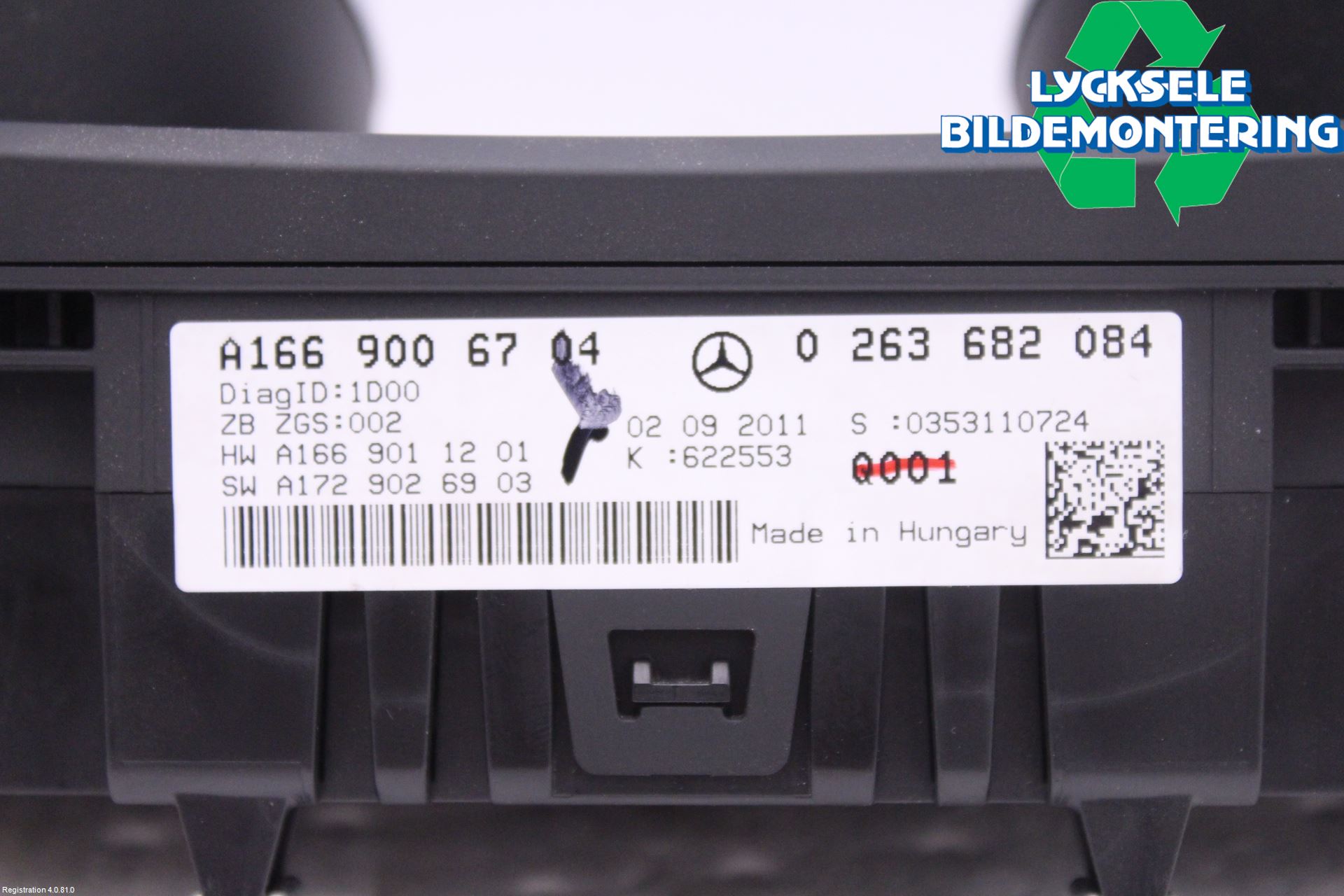 Mercedes-Benz MB GL/GLS-KLASS (X166) 12-19 Instrument Komb