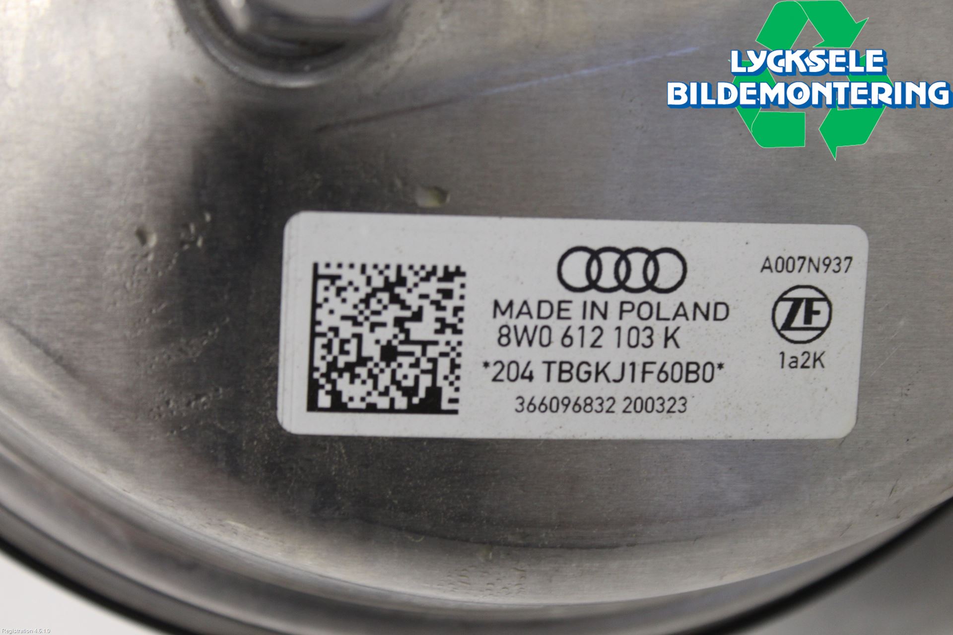 Audi A4/S4 B9 20- Bromsservo