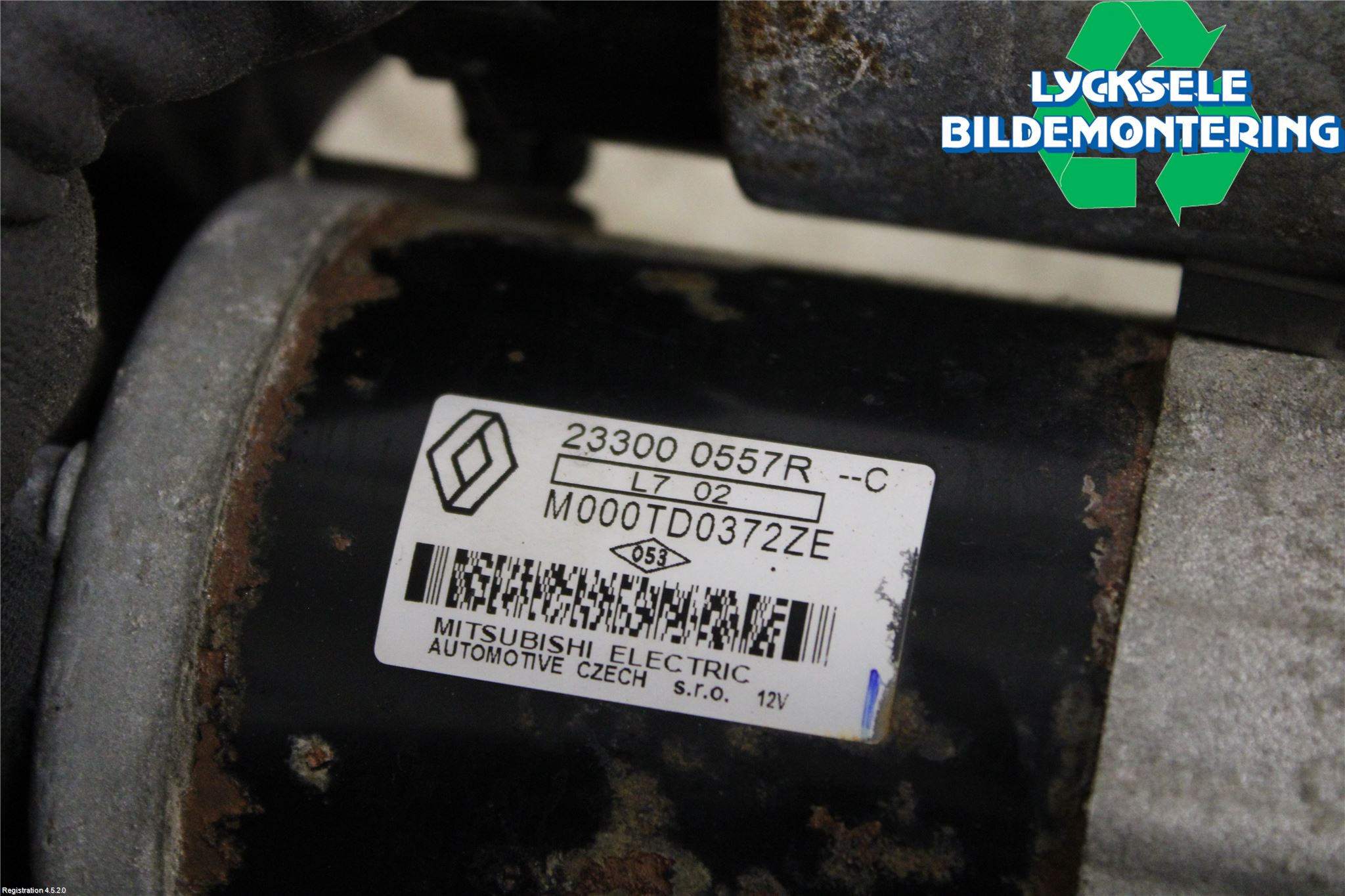 Dacia DUSTER 10-17 Startmotor