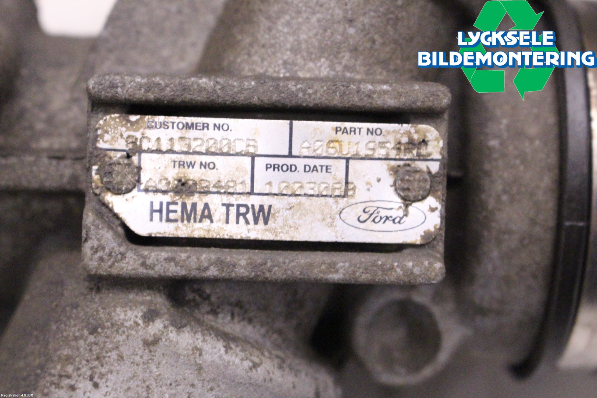 Ford TRANSIT    06-13 Styrväxel Servo -Snäcka