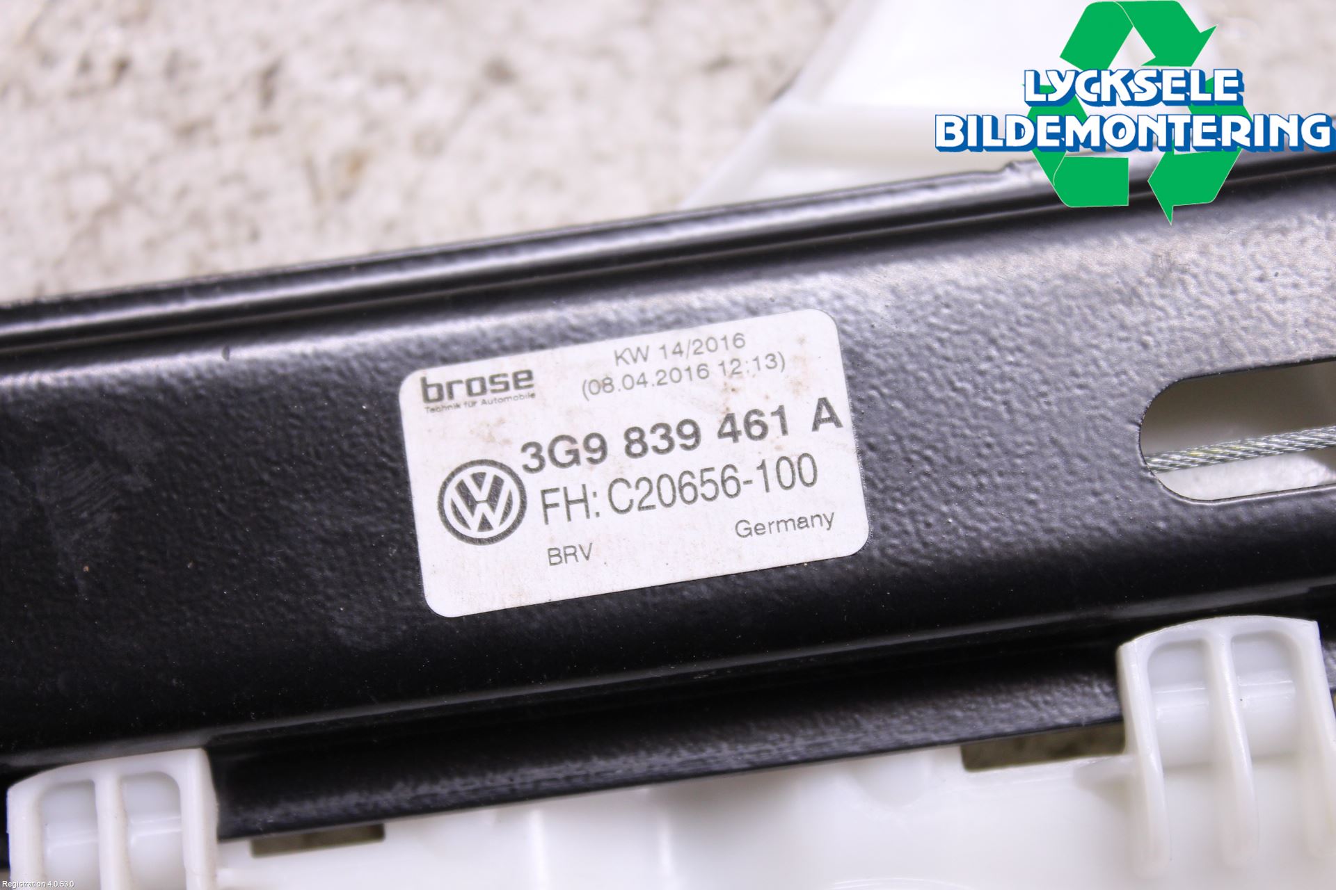 Volkswagen VW PASSAT 15-19 Fönsterhissmekanism