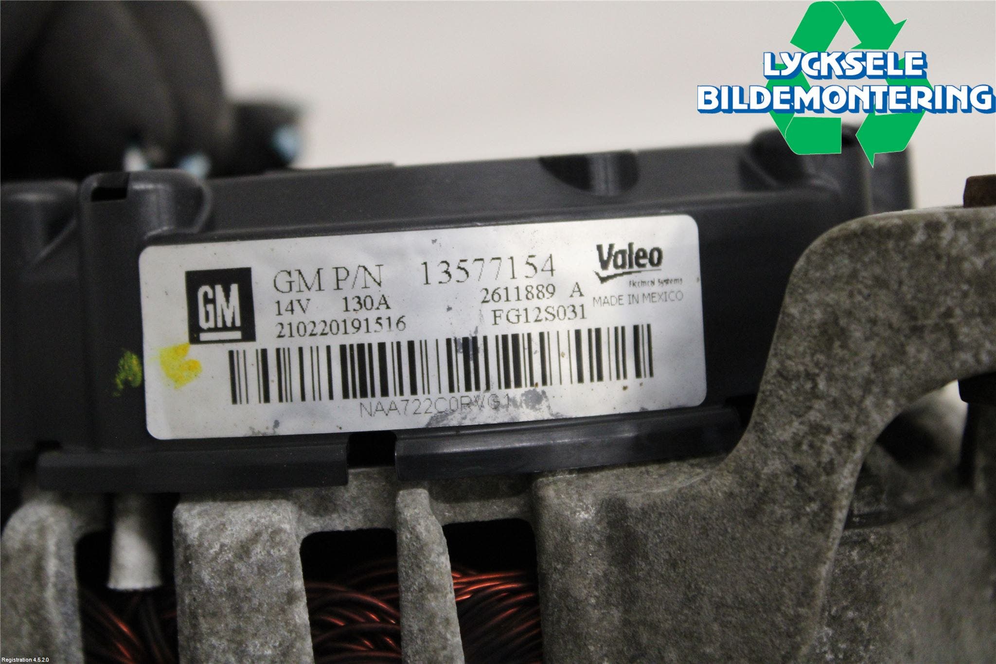 Opel ASTRA J 10-15 Generator