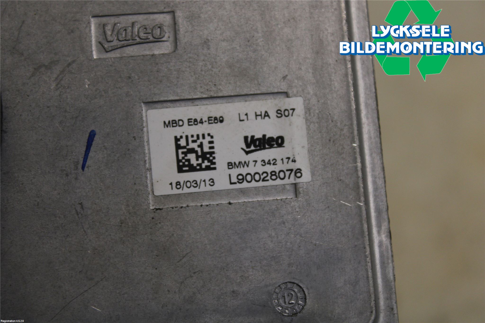 BMW X1 E84 10-15 Styrenhet Strålkastare