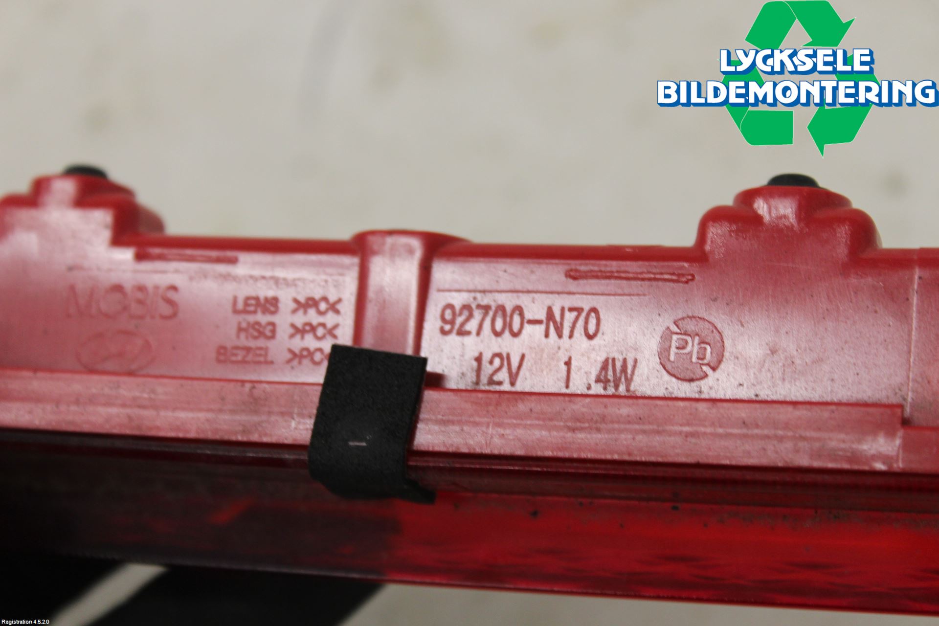 Hyundai TUCSON 05- Bromsljus Bakruta