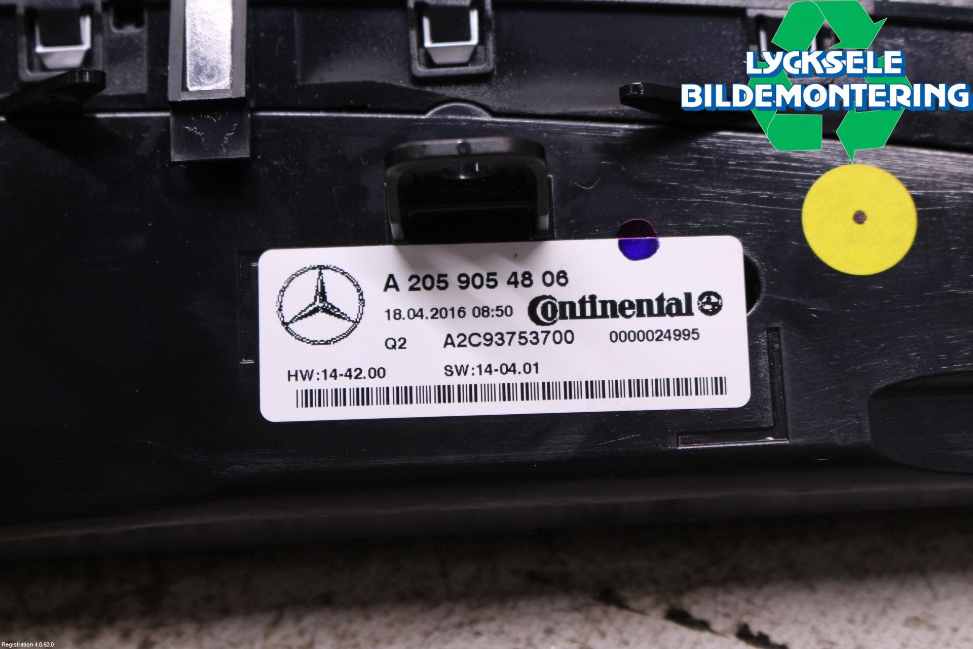 MB GLC-KLASS (X253/C253) 15-22 Ac Styrenhet Ac Manöveren