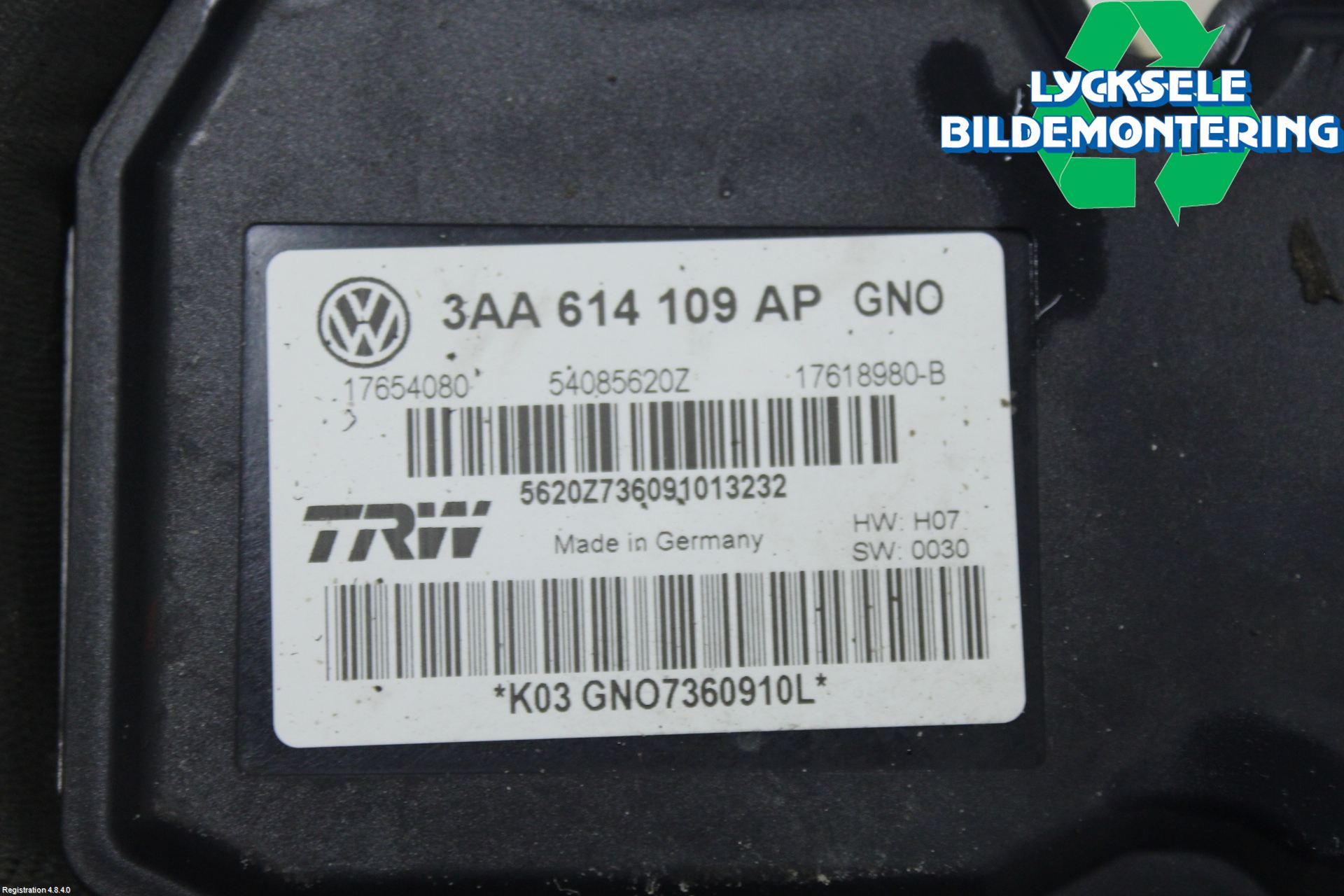Volkswagen VW PASSAT 11-14 Abs Hydraulaggregat