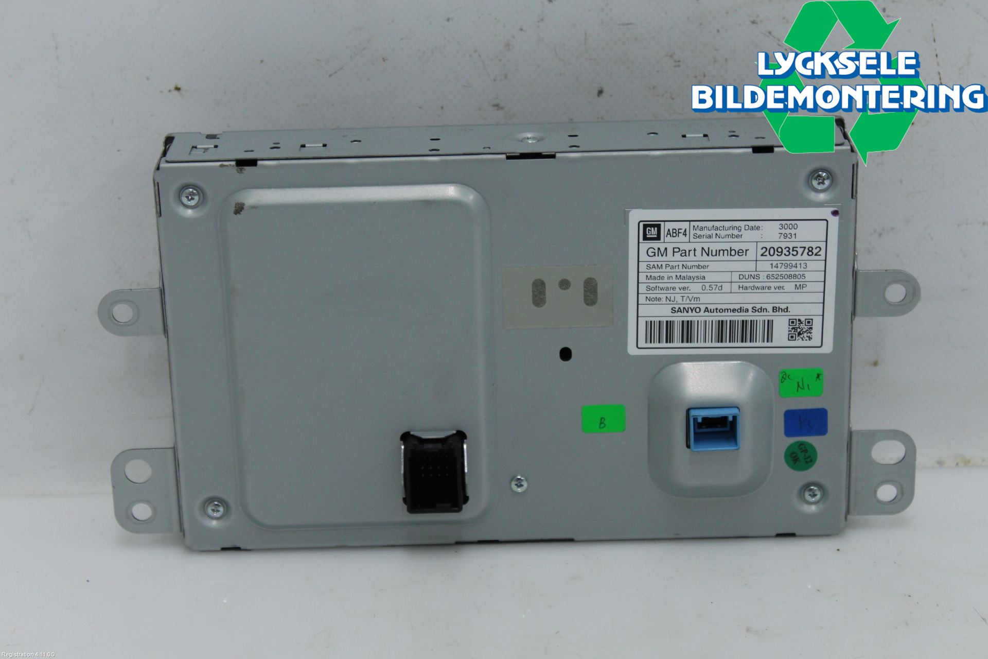 Saab 9-5 10-12 Multifunktionsdisplay