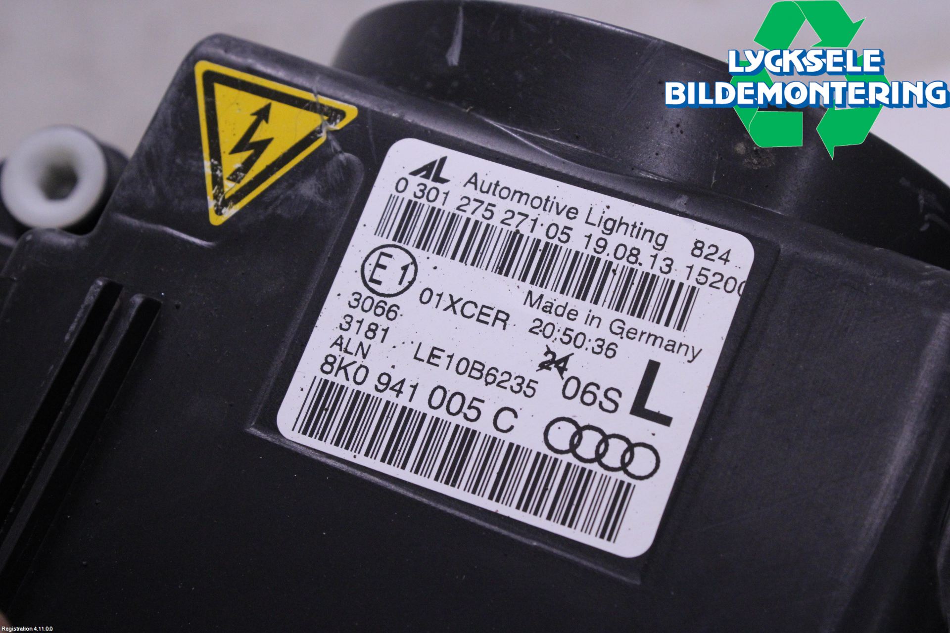 Audi A4 12-15 Strålkastare Vänster