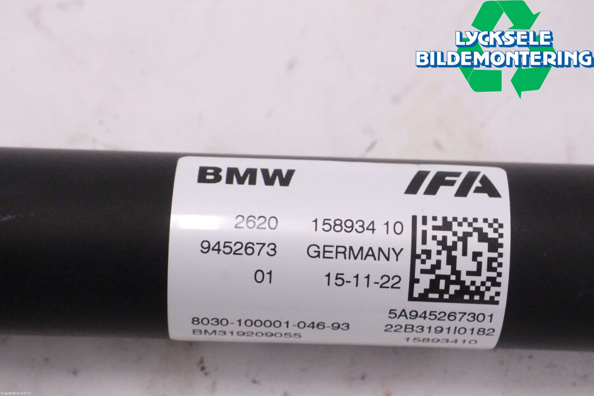 BMW X3 G01 18- Mellanaxel Främre 4Wd